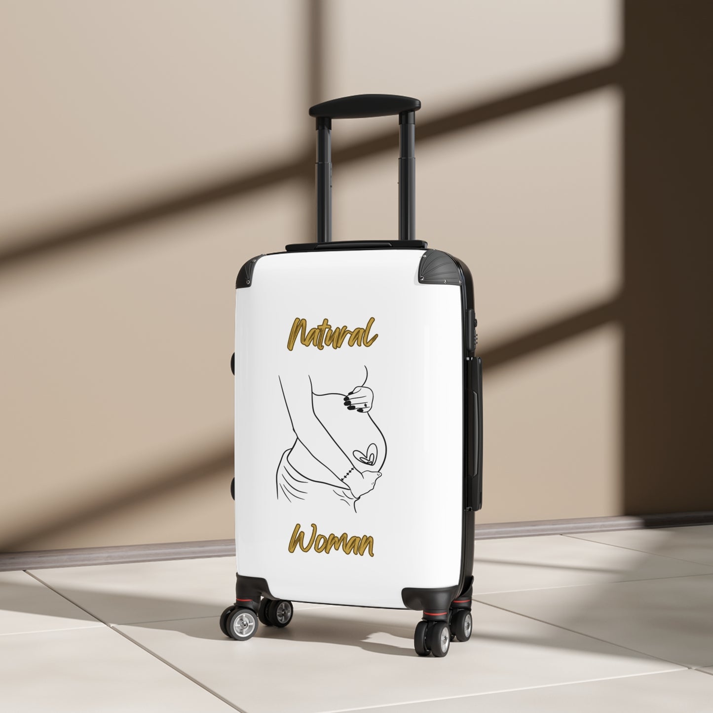 Natural Woman Loved In & Out (BL) Suitcase WHITE