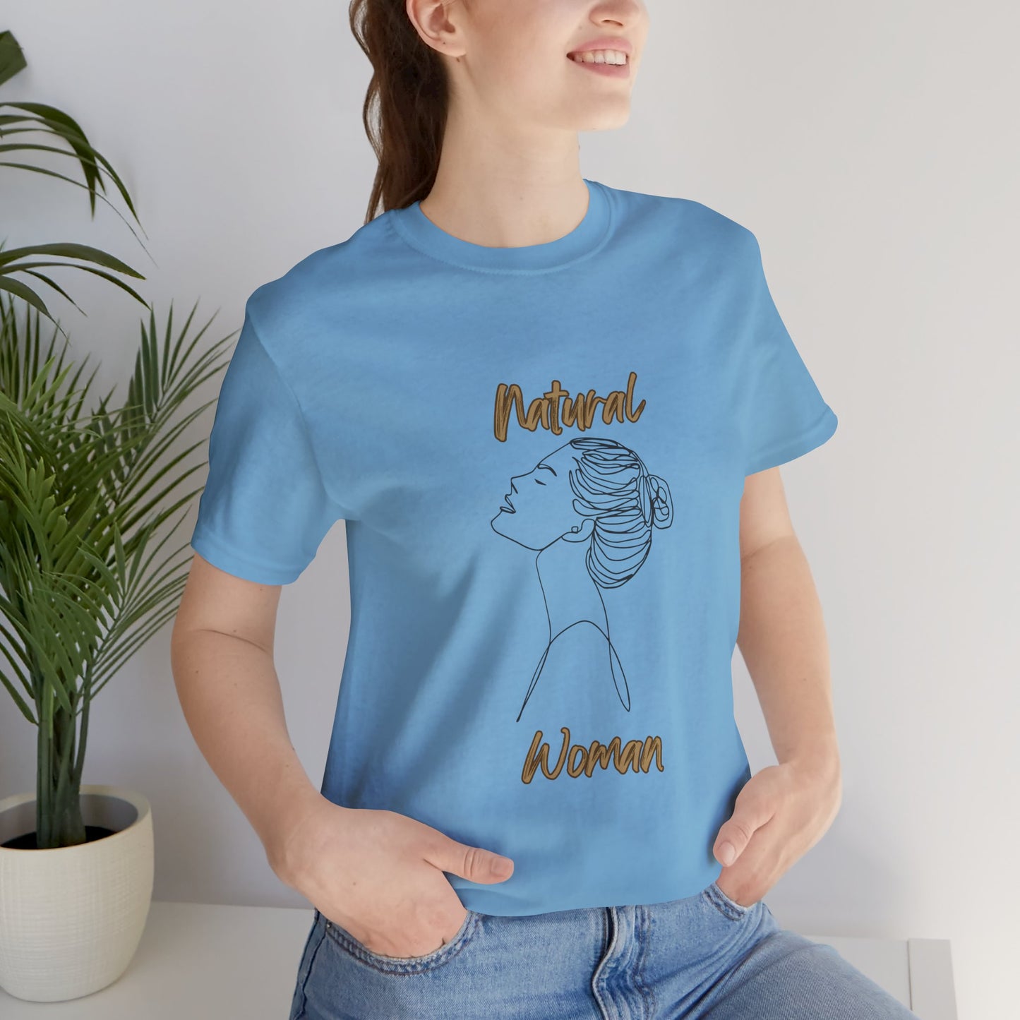 Natural Woman Wet Bun (BL) Short Sleeve T-Shirt
