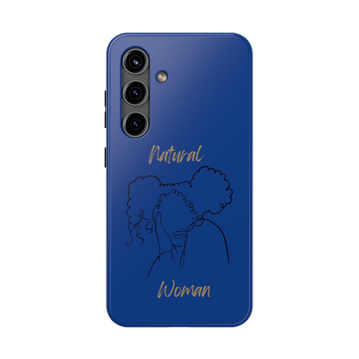 Natural Woman Twin Puffs (BL)Tough Phone Cases DARK BLUE