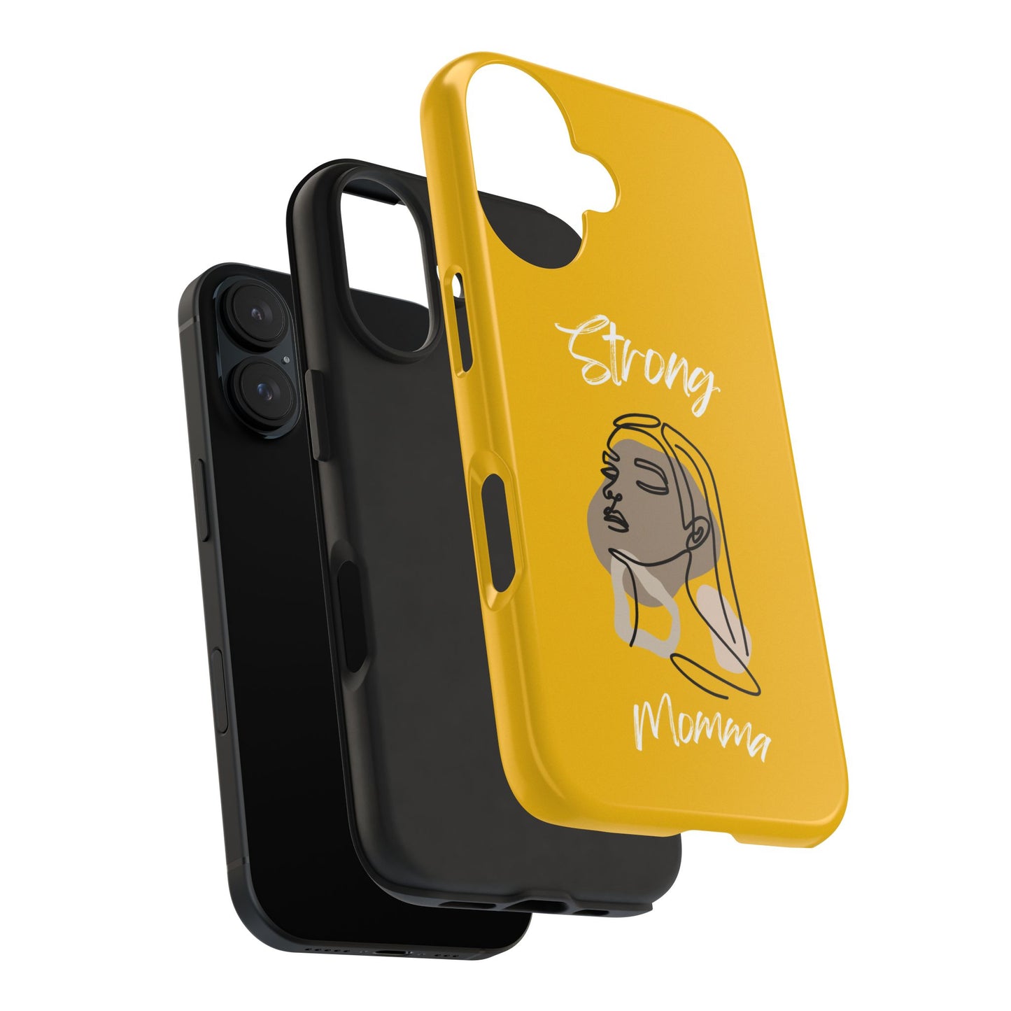 Strong Momma (WL) Tough Phone Cases YELLOW