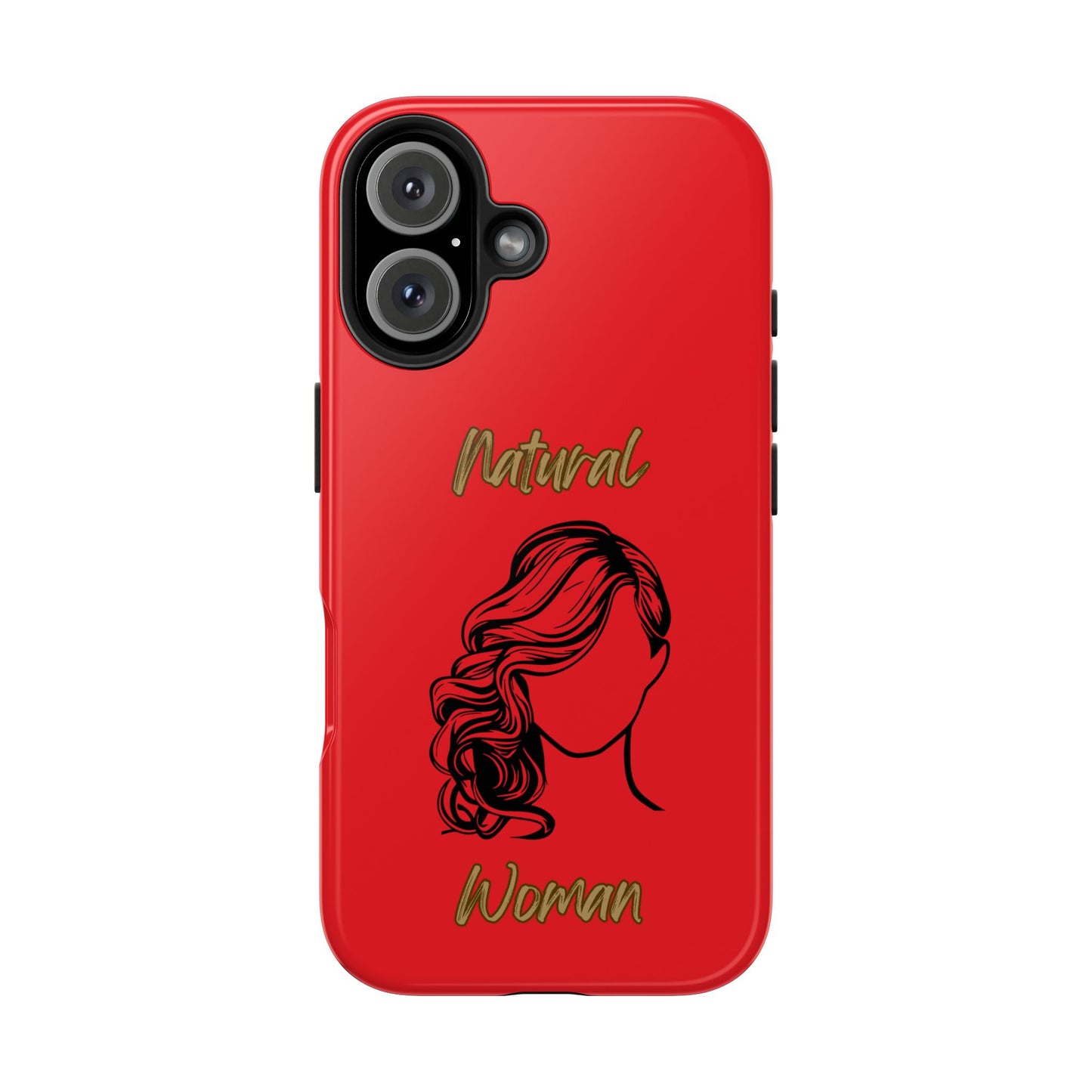 Natural Woman Long Curl (BL)Tough Phone Cases RED