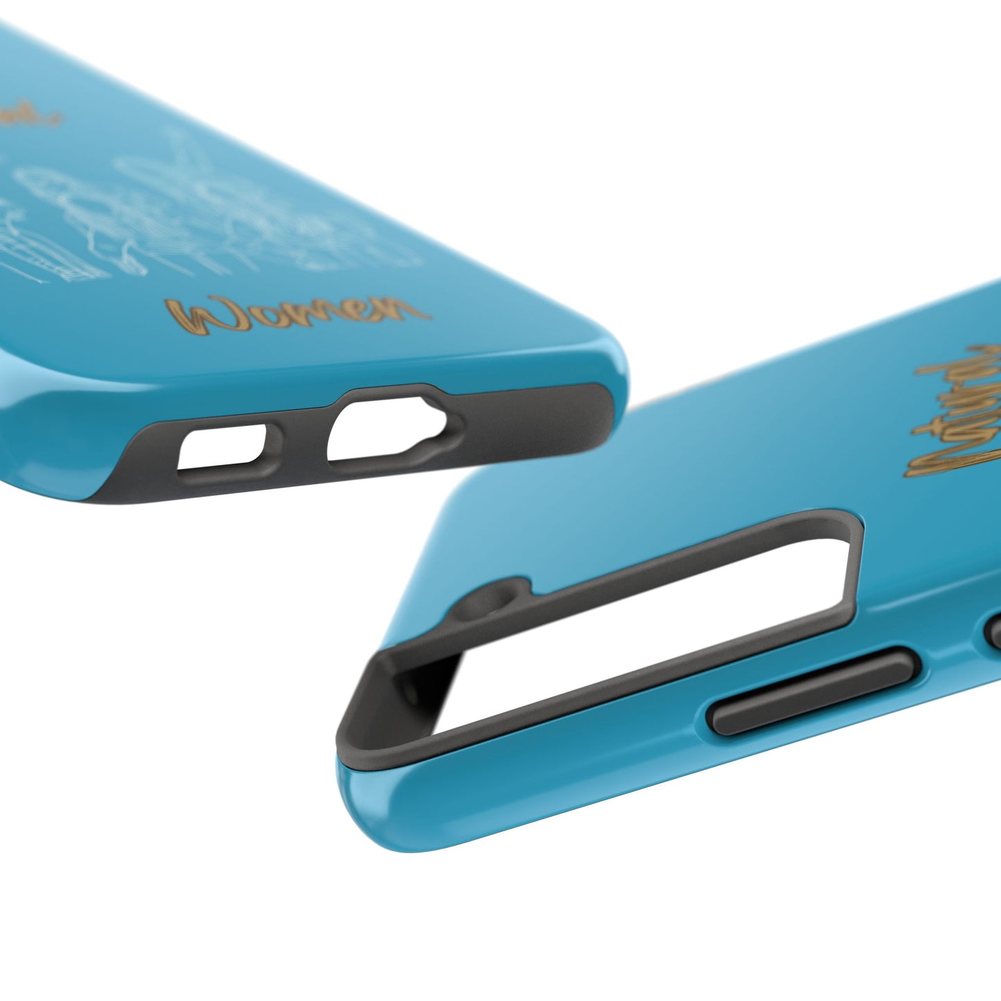 Natural Woman Piggy Back (WL)Tough Phone Cases TURQUOISE