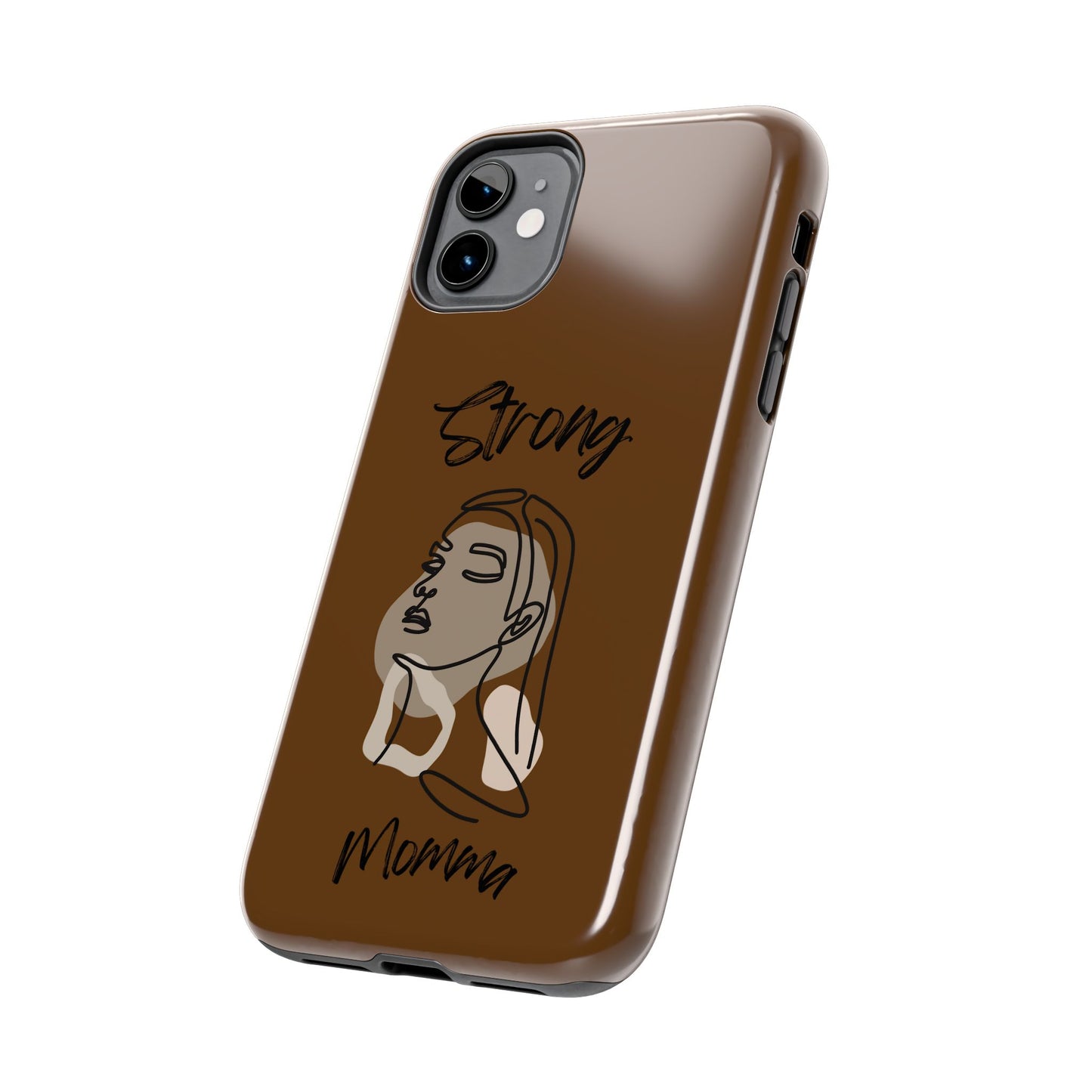 STRONG MOMMA Samsung Galaxy Tough Phone Cases (BL) Brown