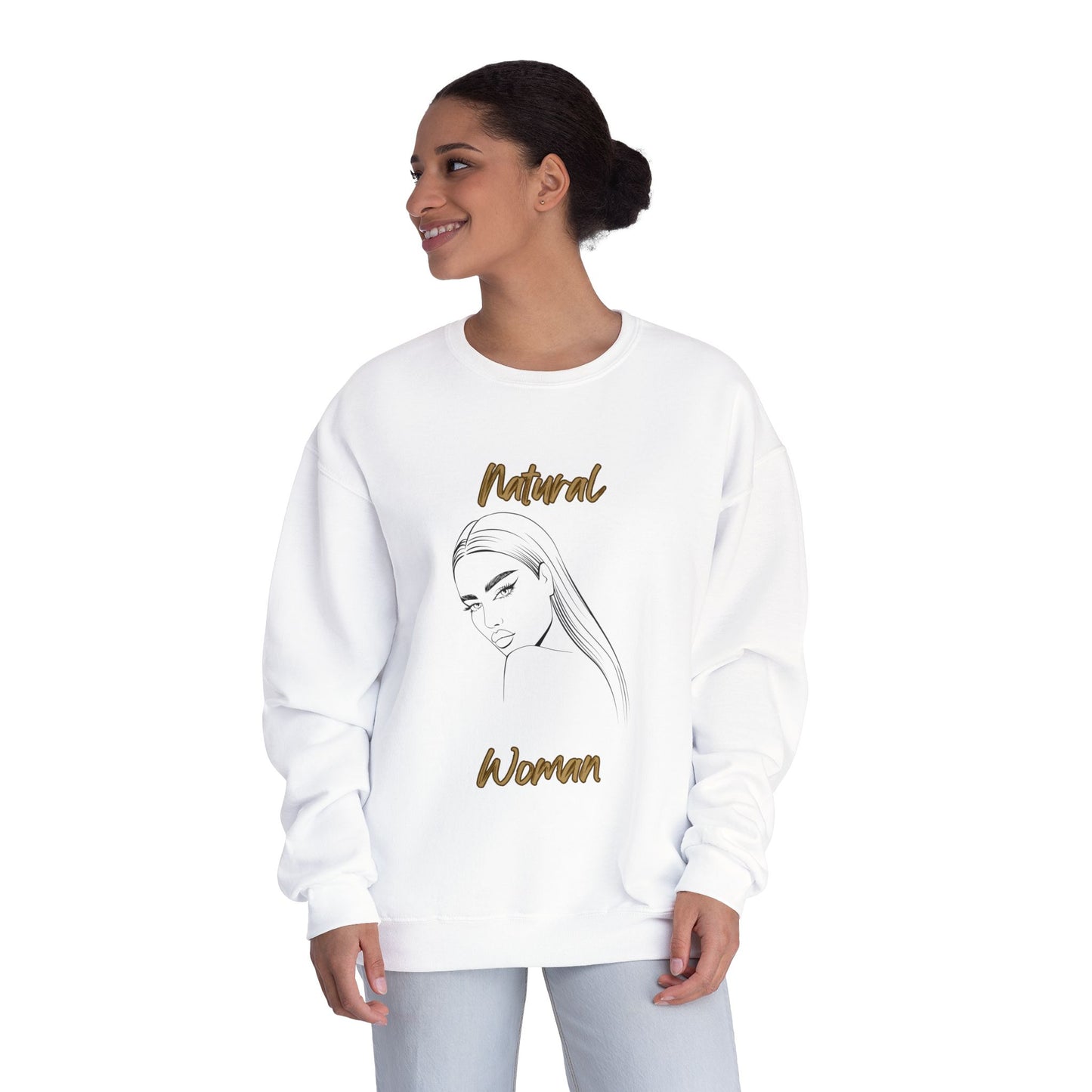 Natural Woman The Stare (BL) Crewneck Sweatshirt