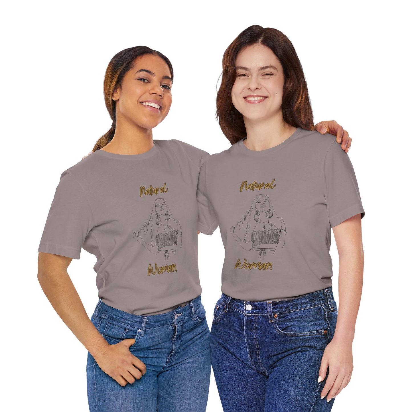 Natural Woman Thinking (BL) Short Sleeve T-Shirt