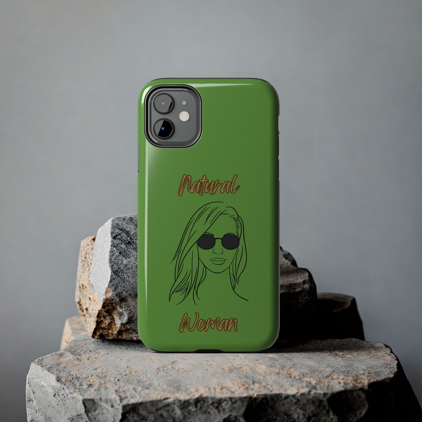 Natural Woman Shades (BL)Tough Phone Cases GREEN