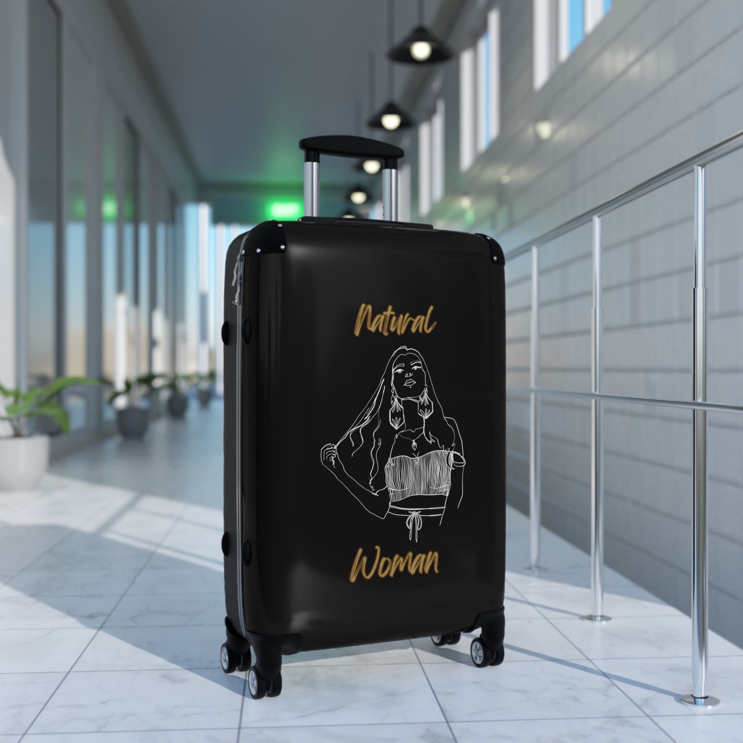 Natural Woman Thinking (WL) Suitcase BLACK