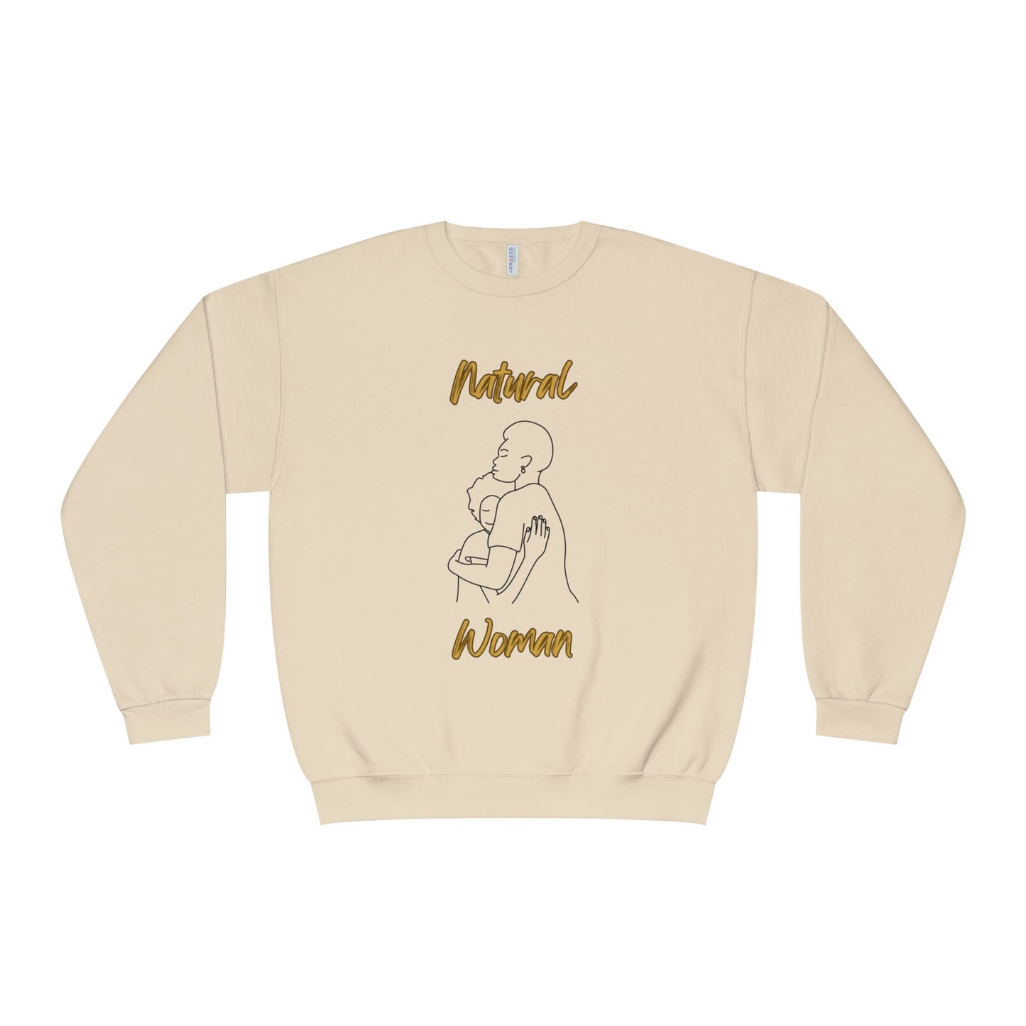 Natural Woman Safe With Momma (BL) Crewneck Sweatshirt