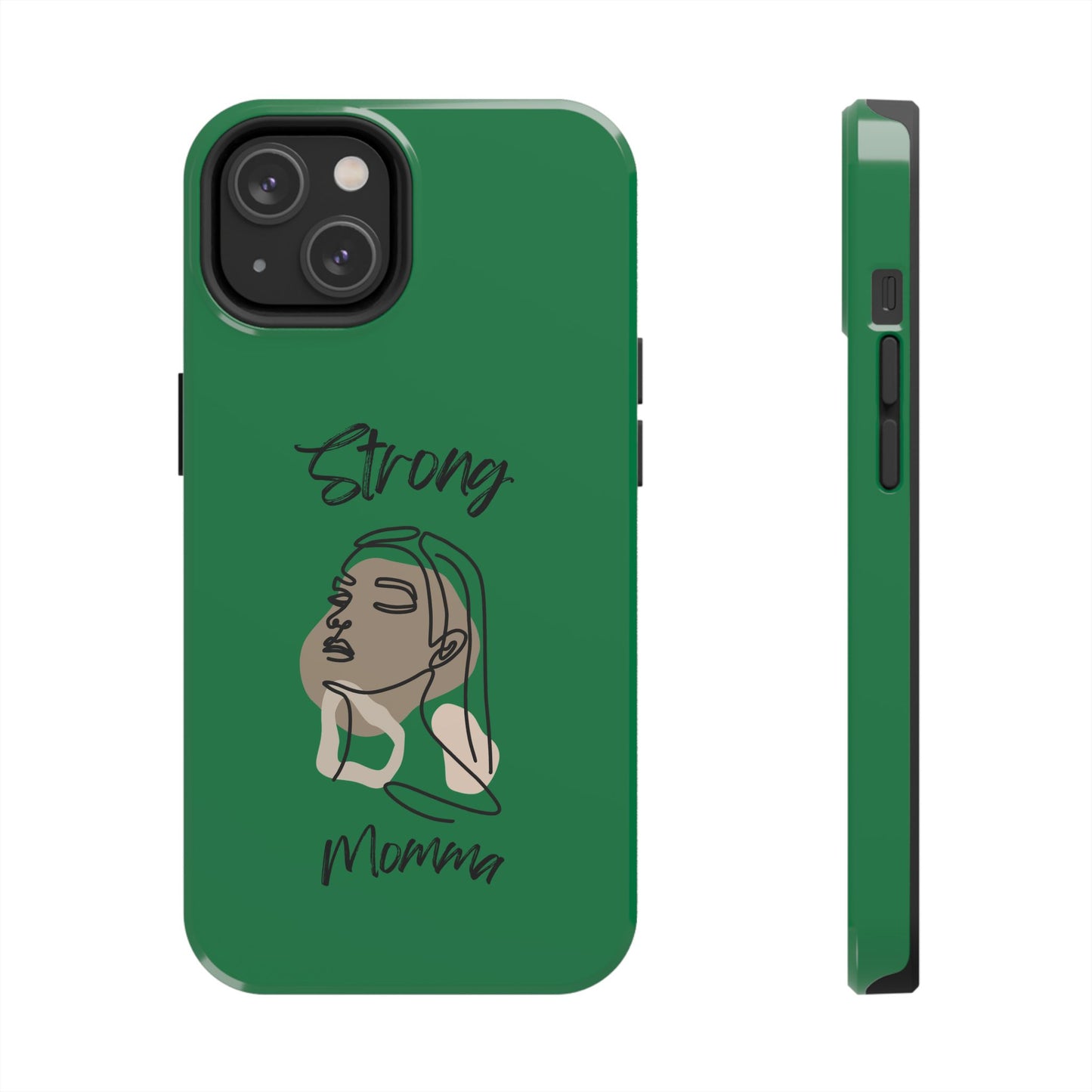 STRONG MOMMA Samsung Galaxy Tough Phone Cases (BL) Dark Green