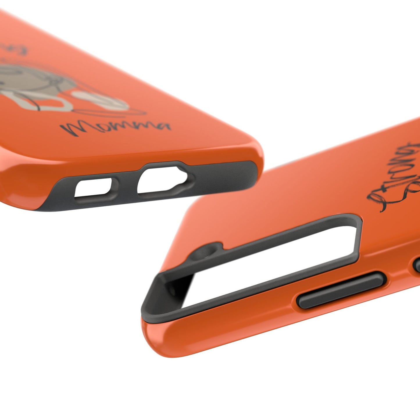 STRONG MOMMA Samsung Galaxy Tough Phone Cases (BL) Orange