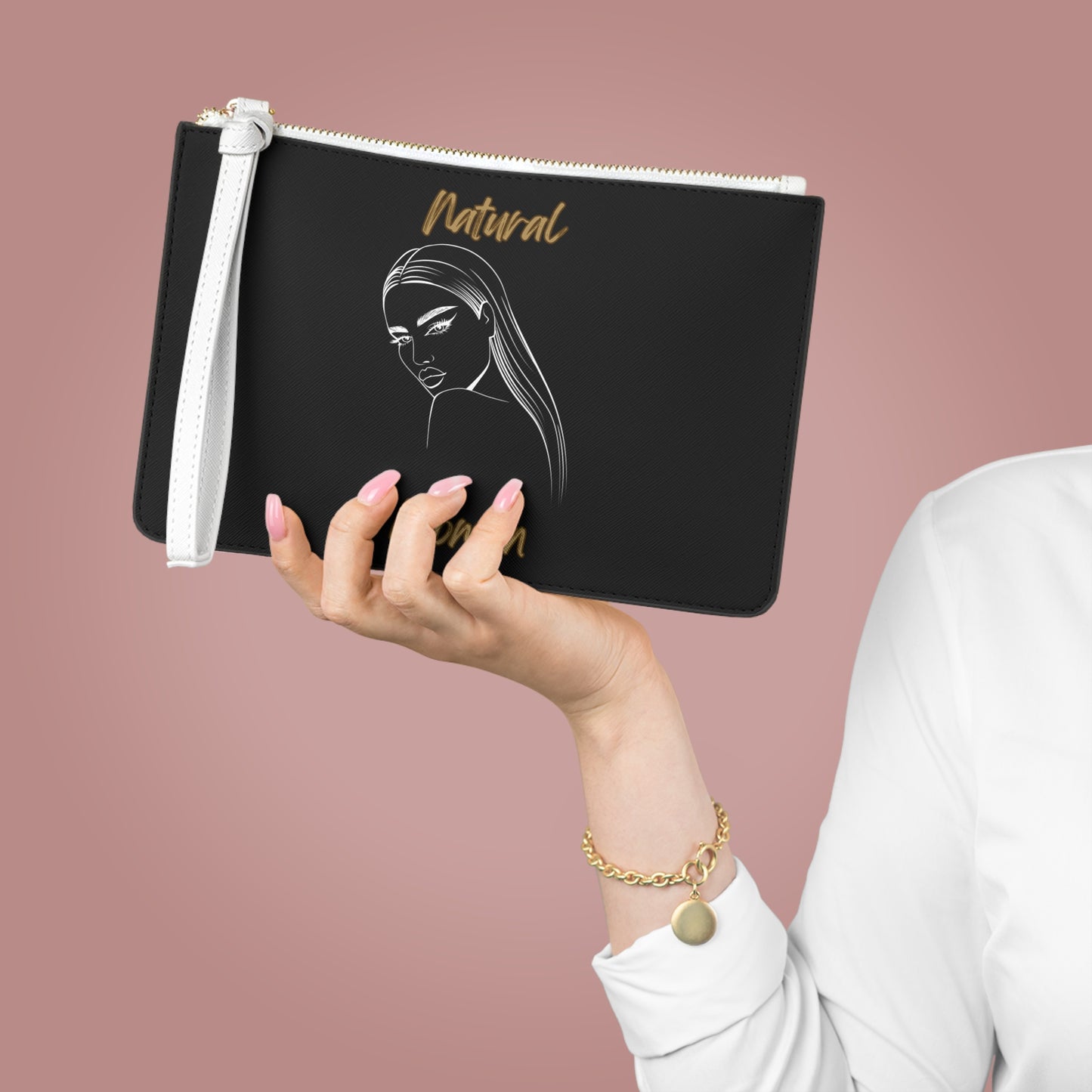 Natural Woman The Stare (WL) Clutch Bag BLACK