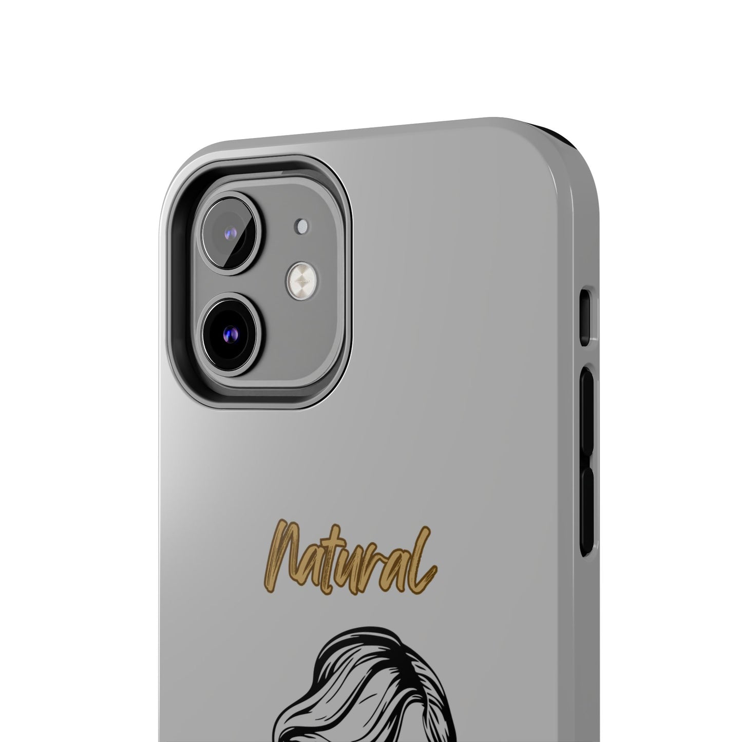 Natural Woman Long Curl (BL)Tough Phone Cases LIGHT GREY