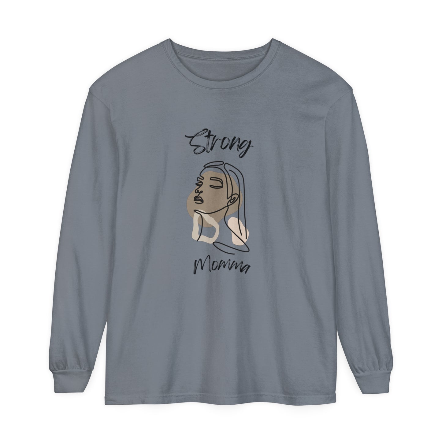 Strong Momma Long Sleeve T-Shirt (BL)