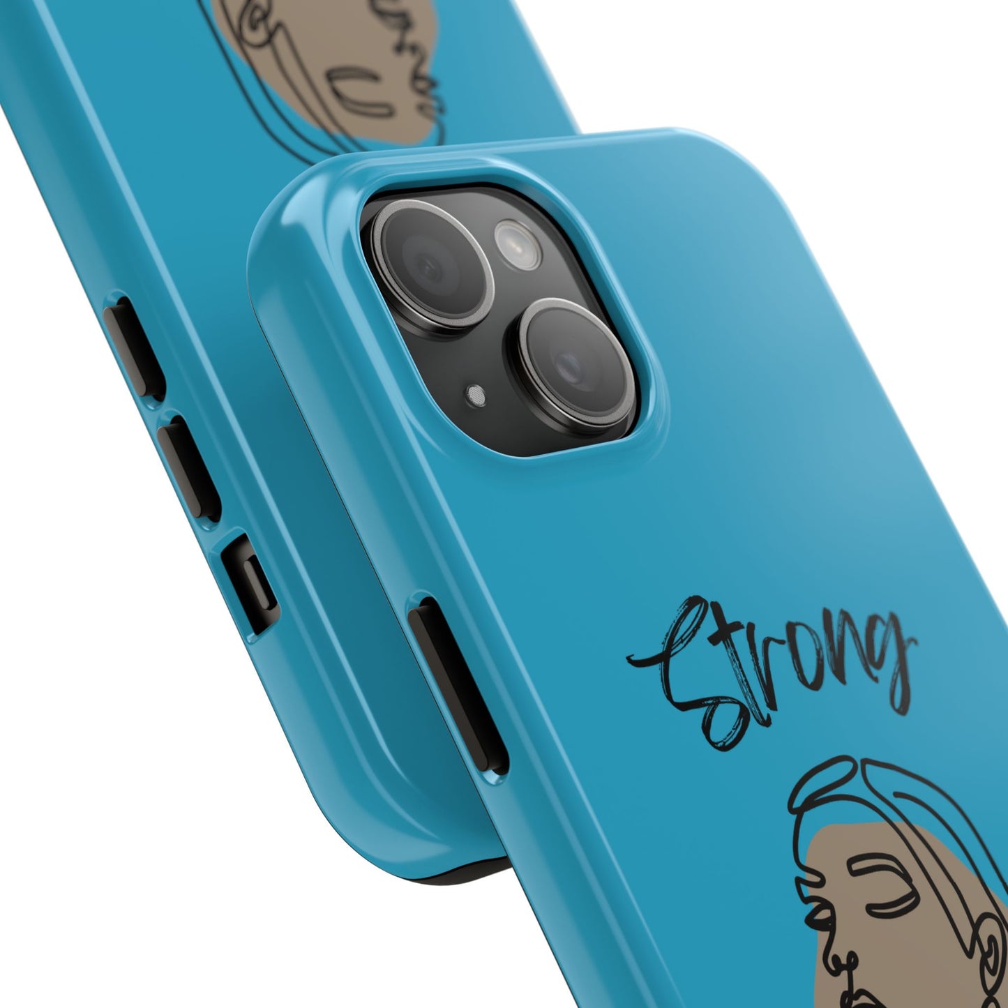 STRONG MOMMA Samsung Galaxy Tough Phone Cases (BL) Turquoise