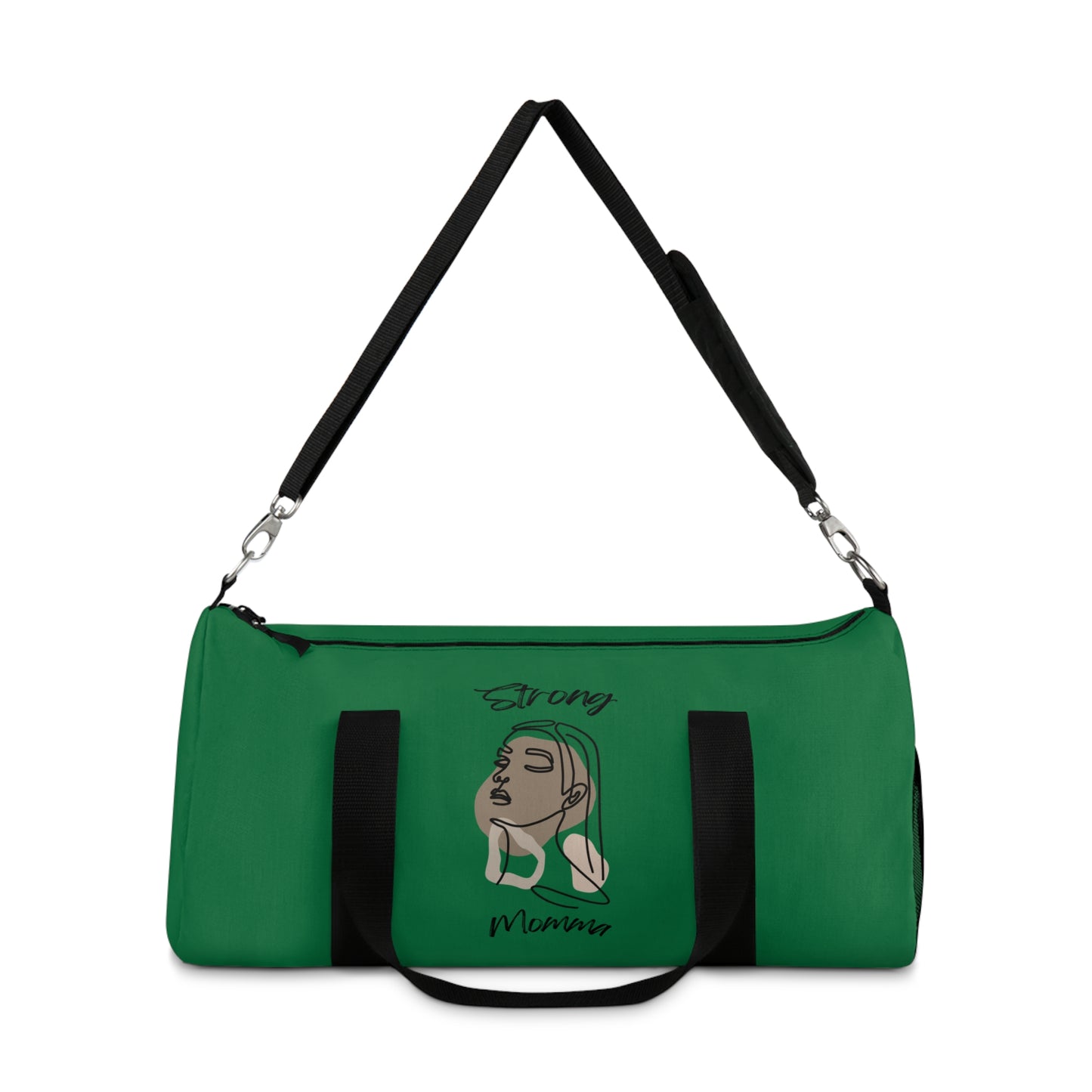 Strong Momma (BL) Duffel Bag DARK GREEN