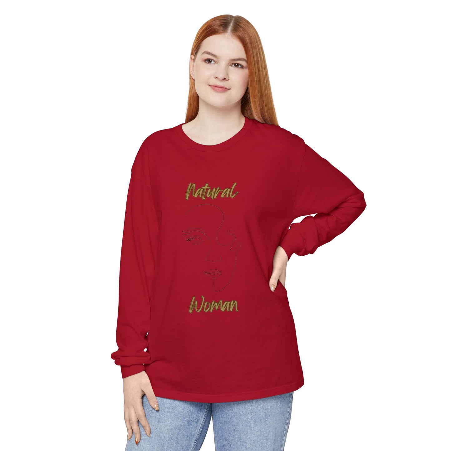 Natural Woman Looking (BL) Long Sleeve T-Shirt