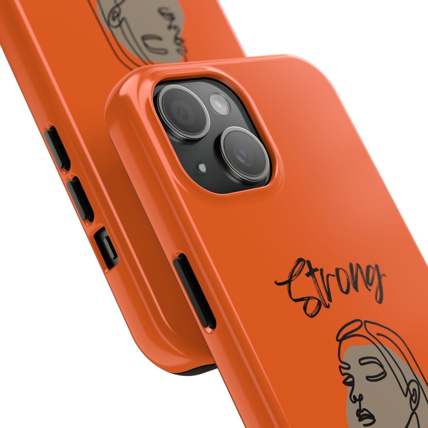 STRONG MOMMA Samsung Galaxy Tough Phone Cases (BL) Orange
