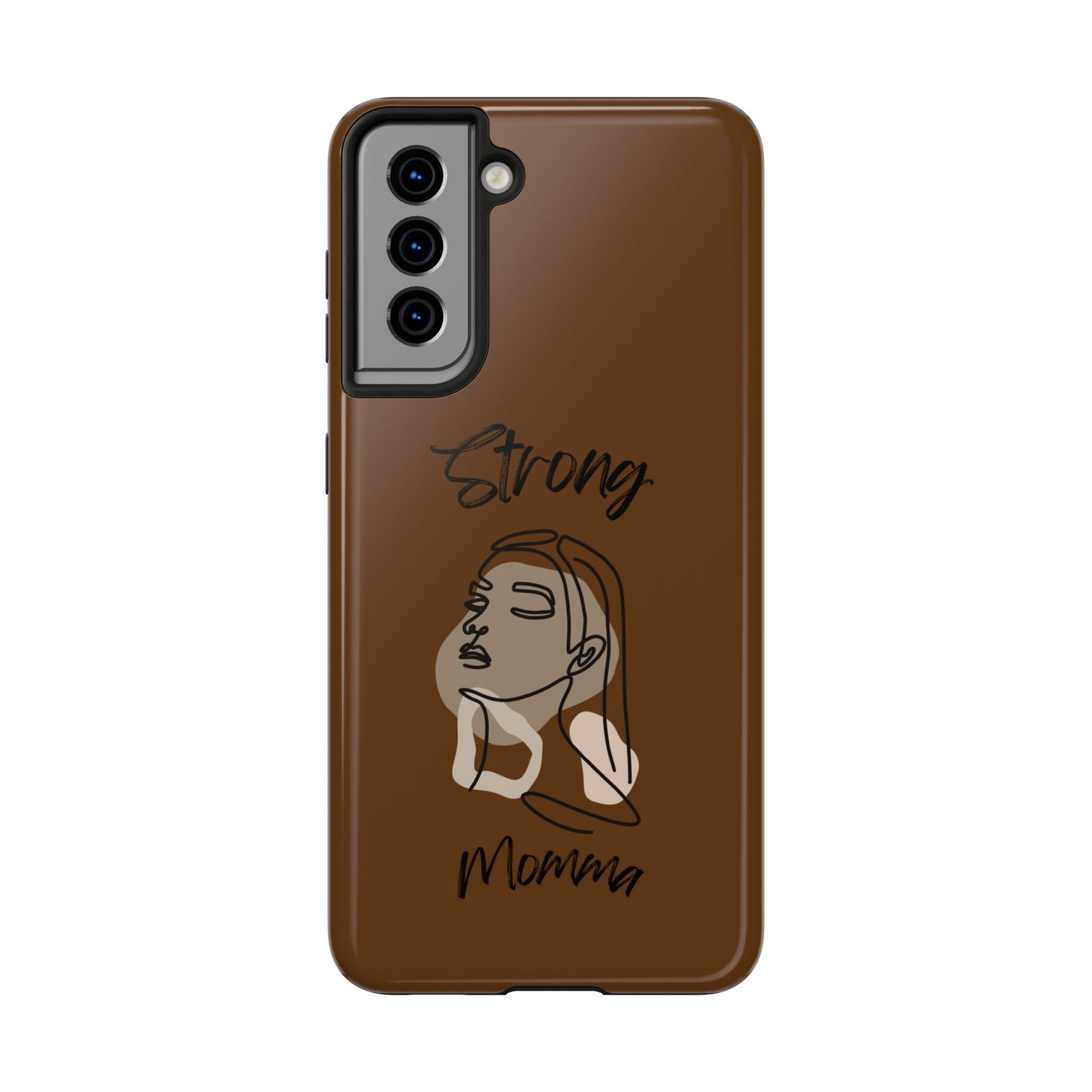 STRONG MOMMA Samsung Galaxy Tough Phone Cases (BL) Brown