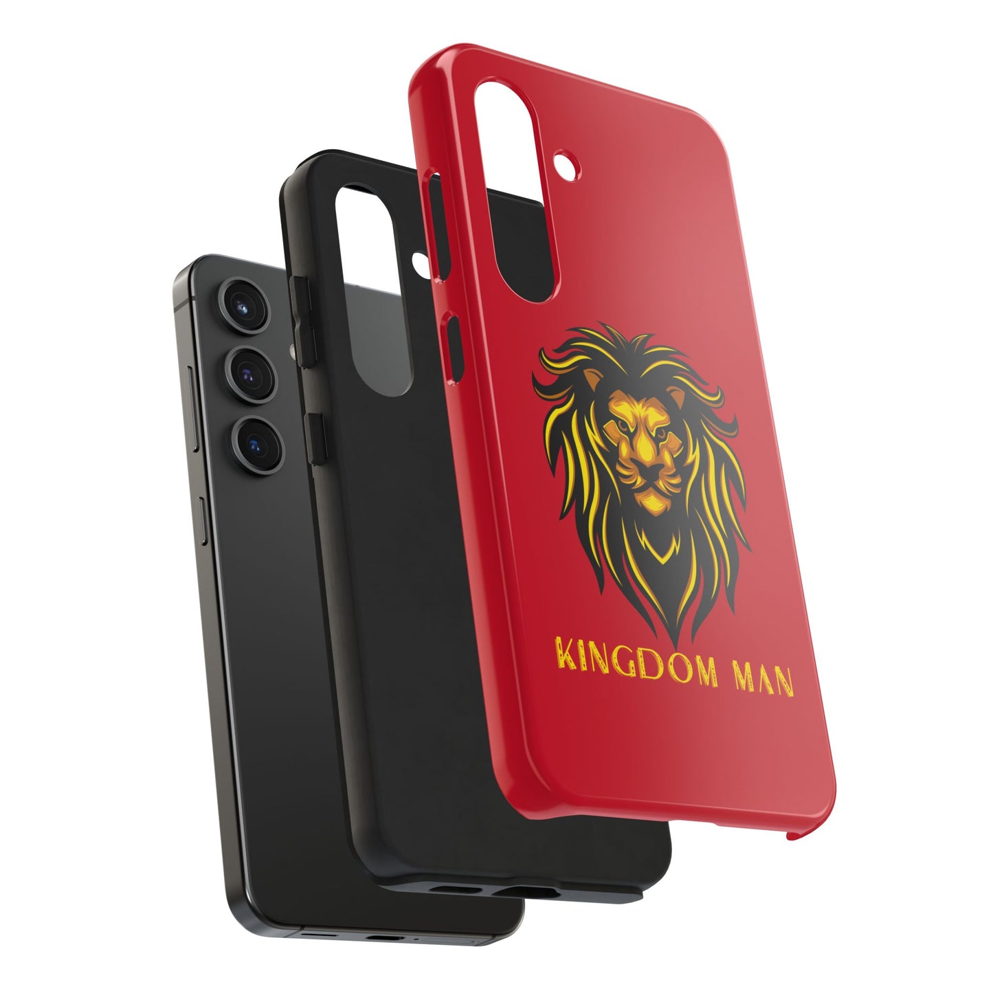 KIngdom Man (Gold Label) Tough Phone Cases DARK RED