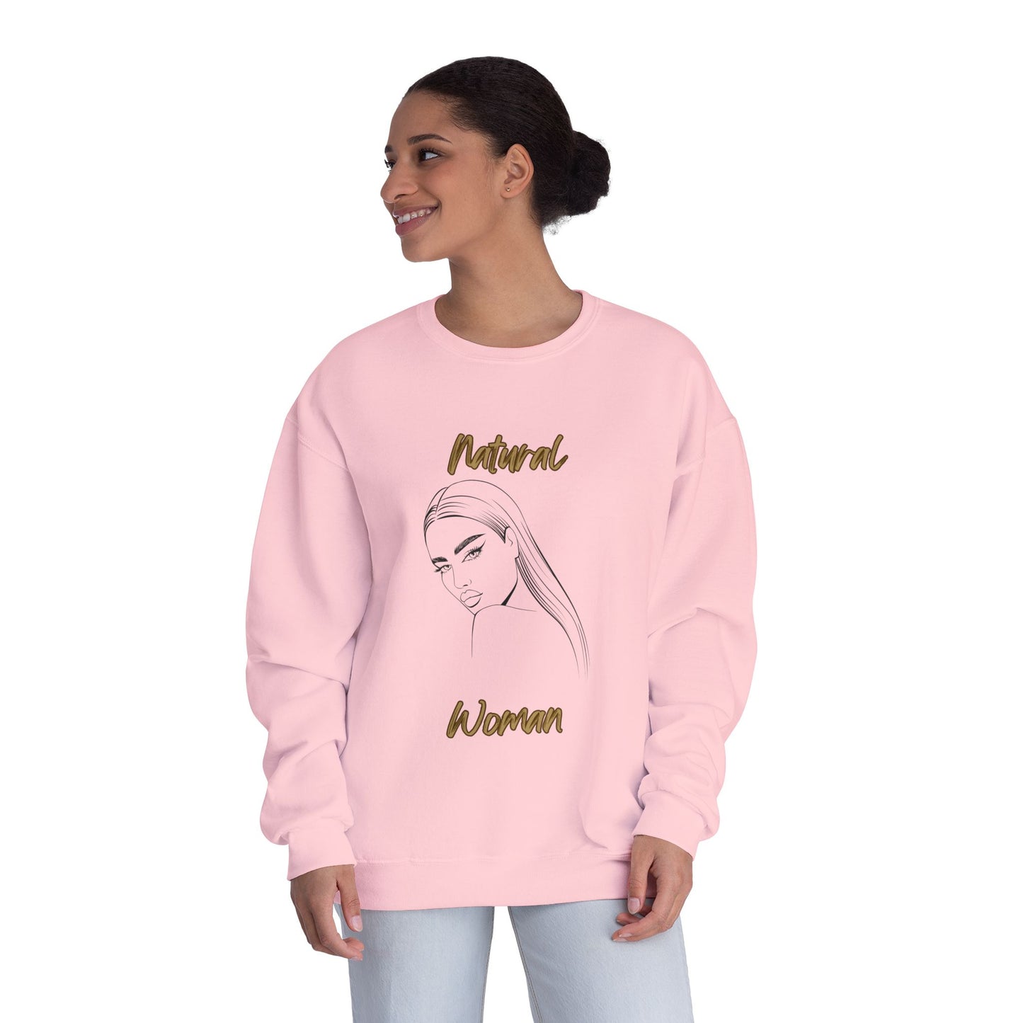 Natural Woman The Stare (BL) Crewneck Sweatshirt