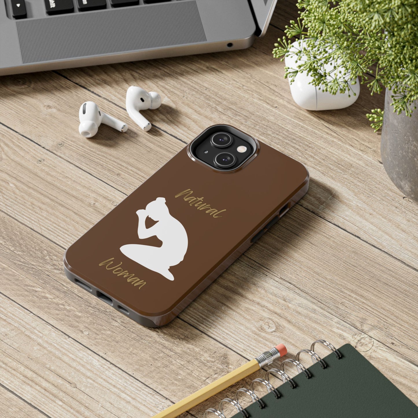 Natural Woman Pray (WL) Tough Phone Cases BROWN