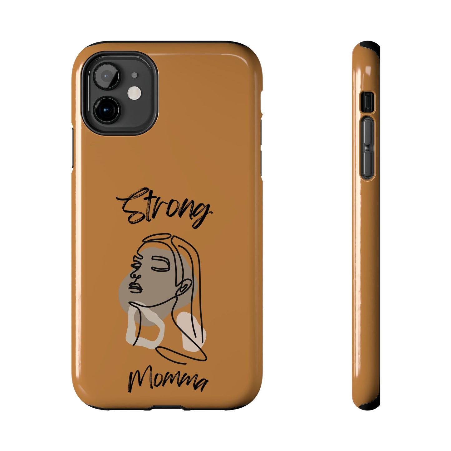 STRONG MOMMA Samsung Galaxy Tough Phone Cases (BL) Light Brown