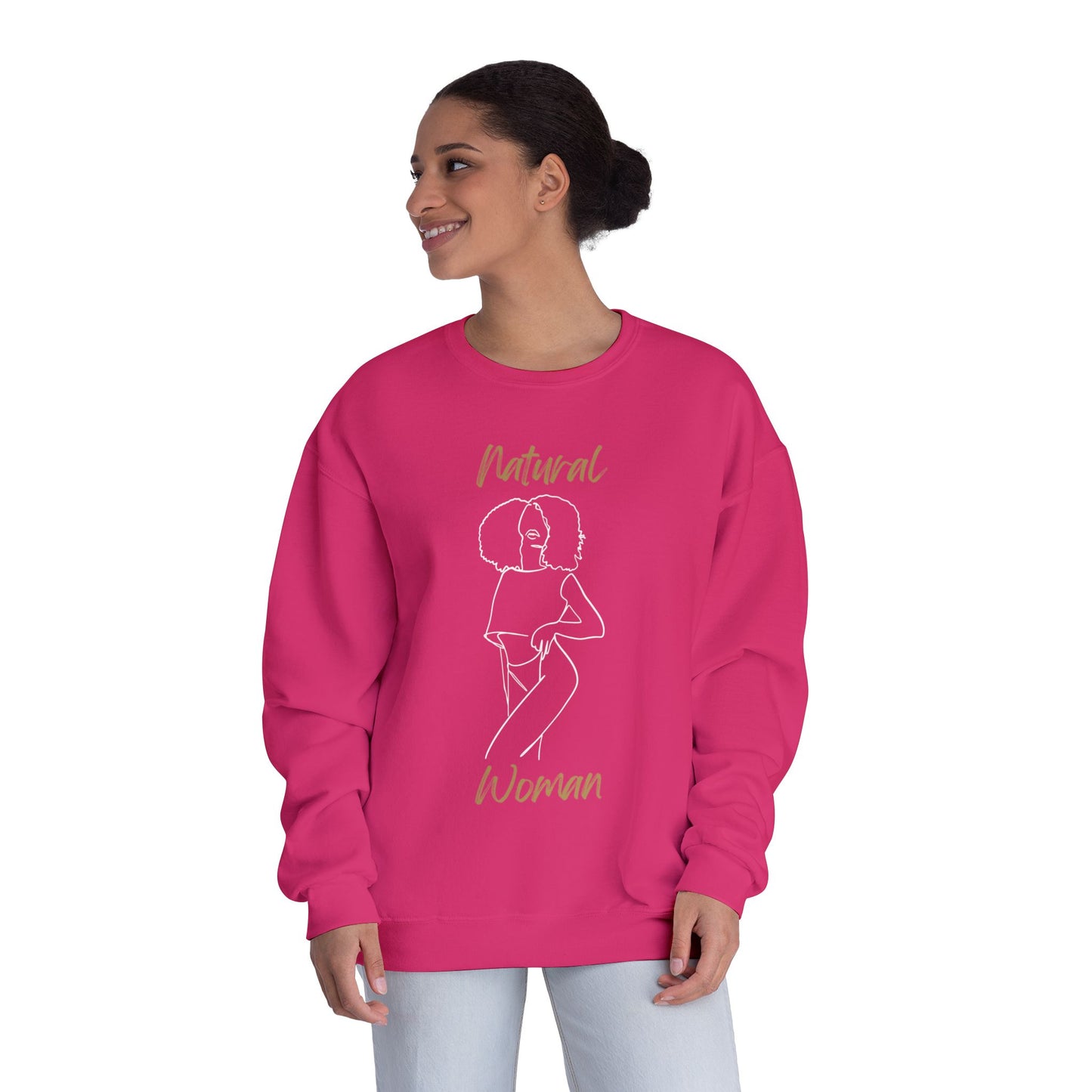 Natural Woman Pose (WL) Crewneck Sweatshirt