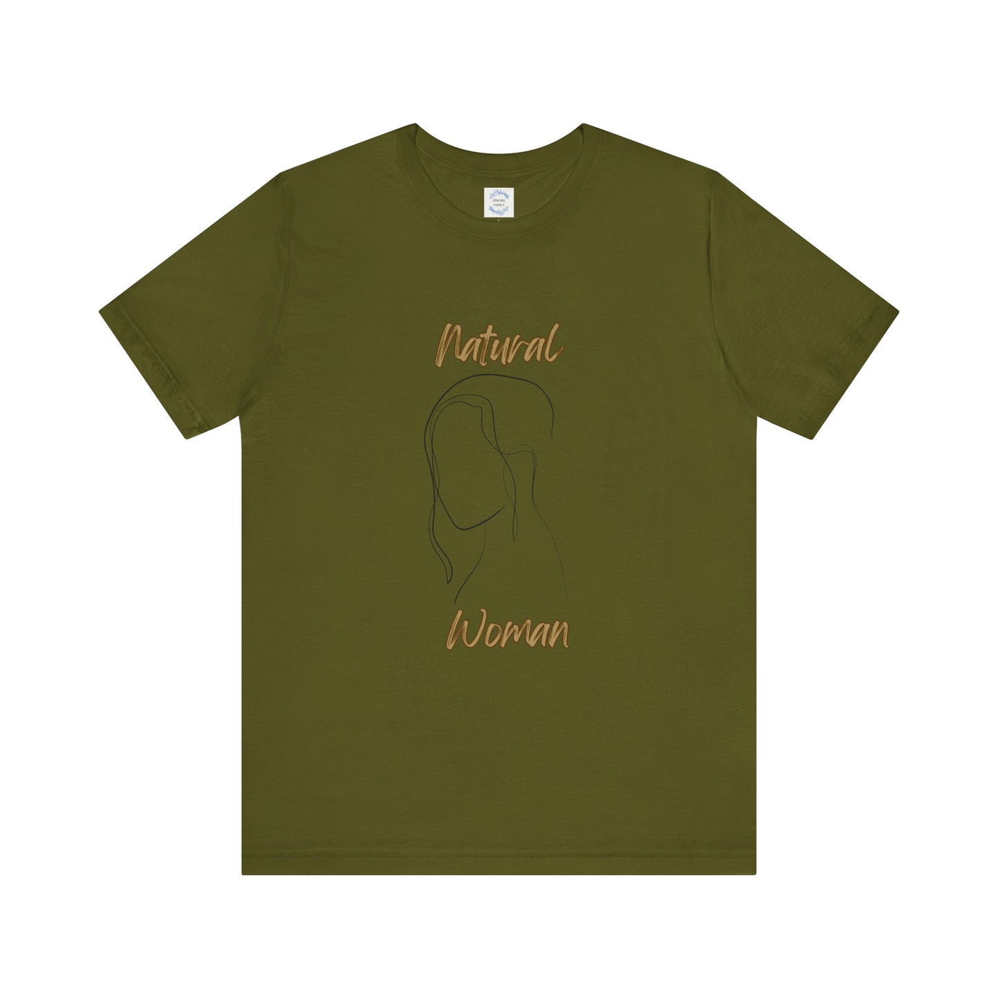 Natural Woman Hanging hair (BL) Short Sleeve T-Shirt