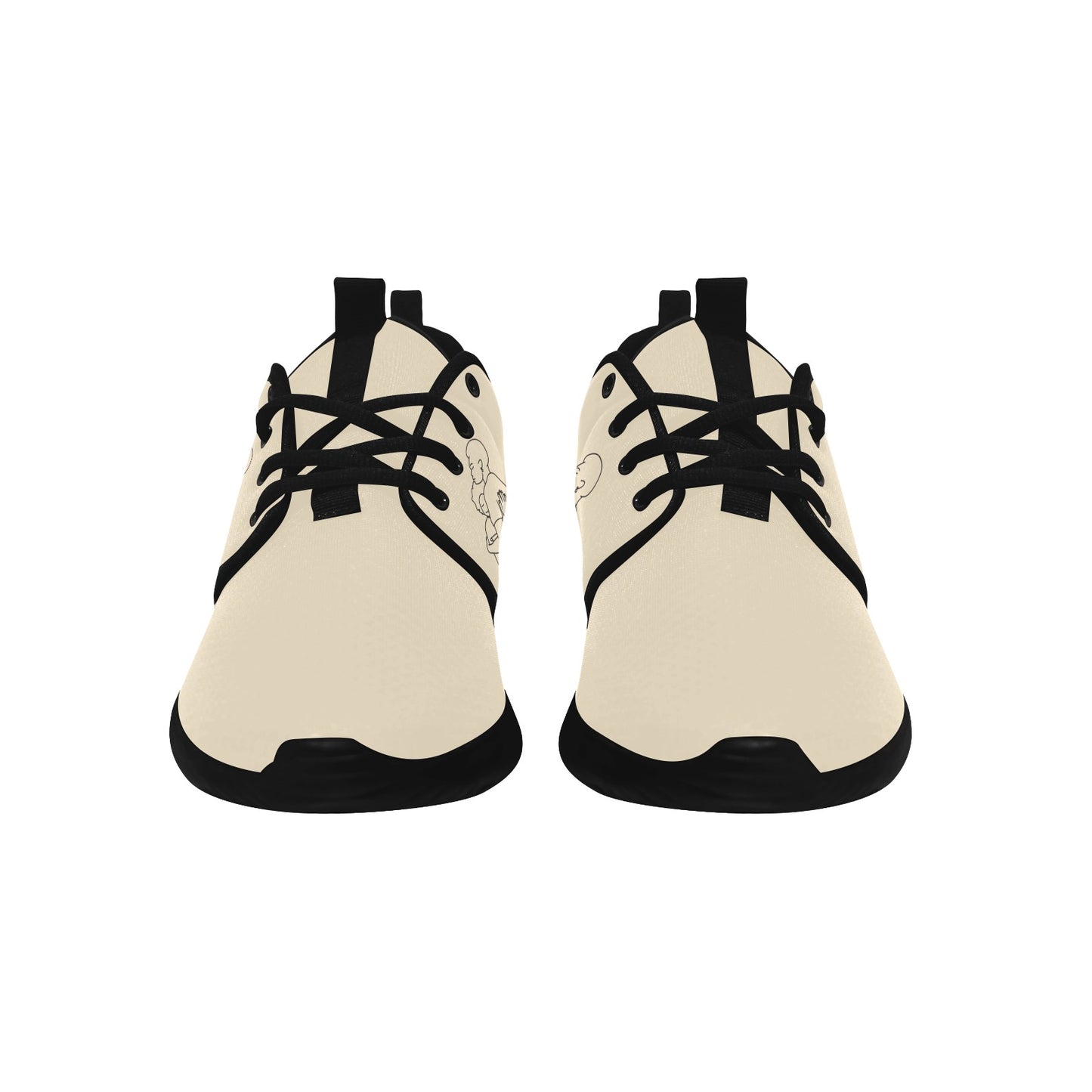 Natural Woman SAFE WITH MOMMA (BL) CREAM w/ Sole Sneakers