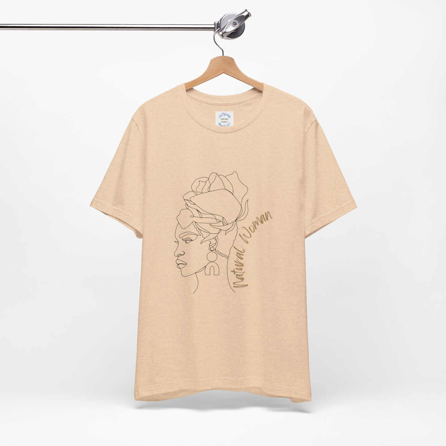 Natural Woman Flower Wrap (BL) Short Sleeve T-Shirt