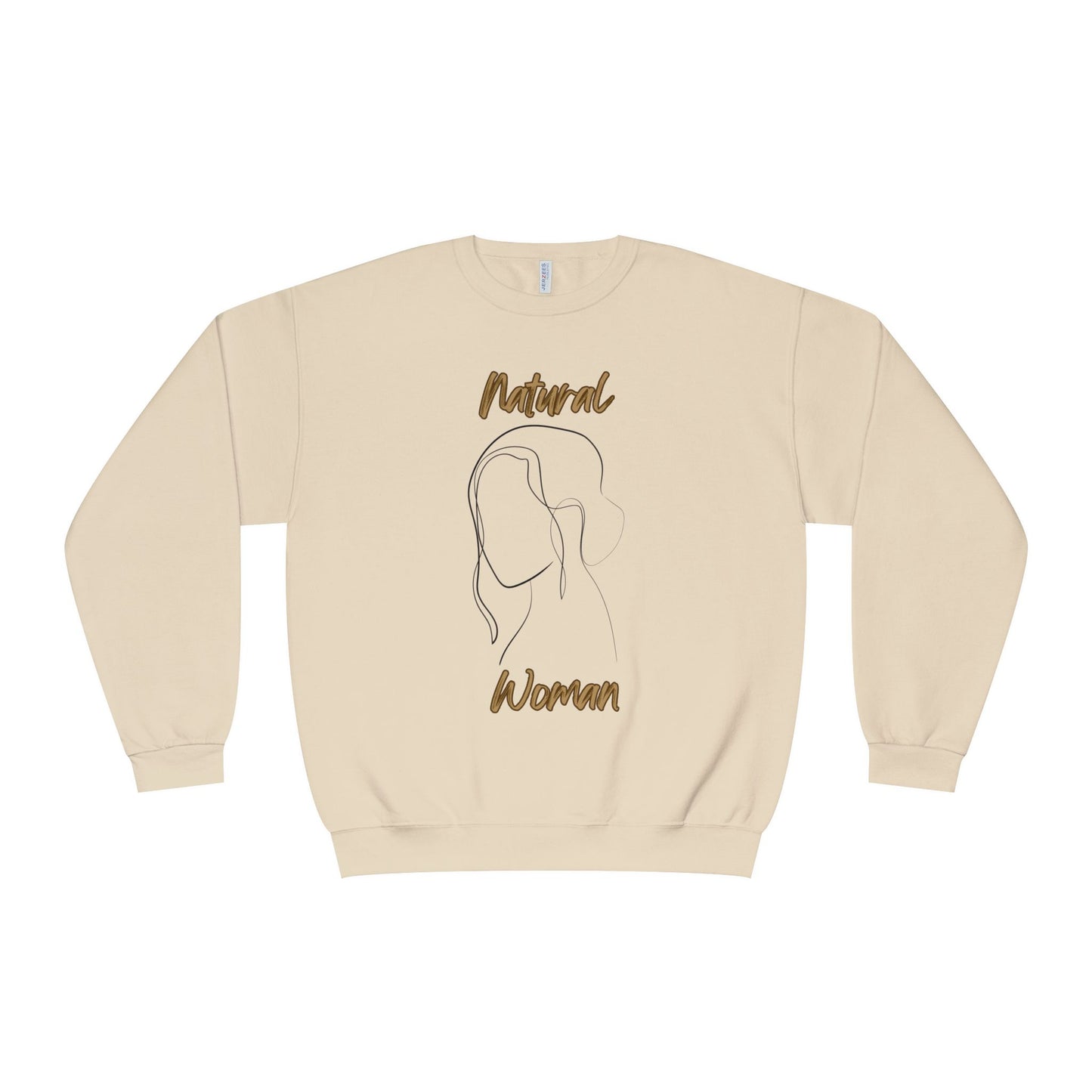 Natural Woman Hanging hair (BL) Crewneck Sweatshirt