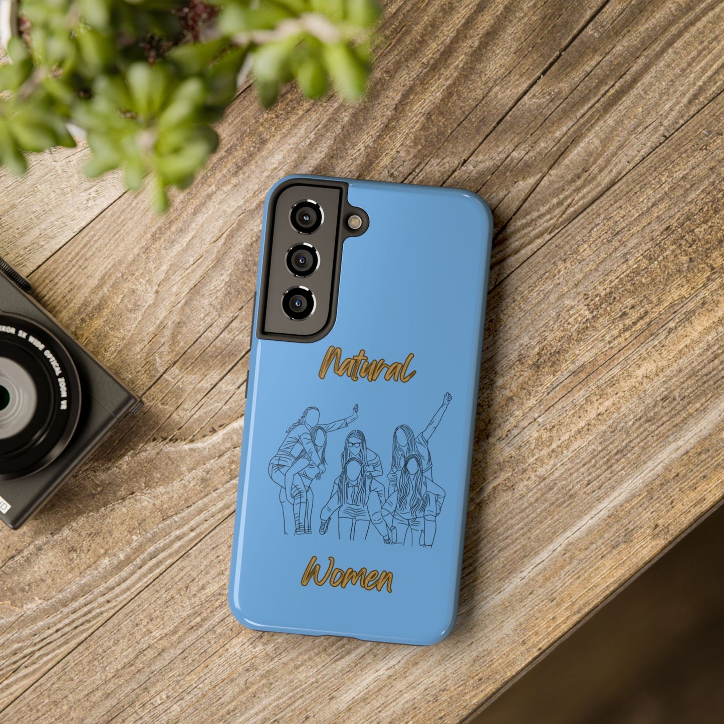 Natural Woman Piggy Back (BL)Tough Phone Cases LIGHT BLUE
