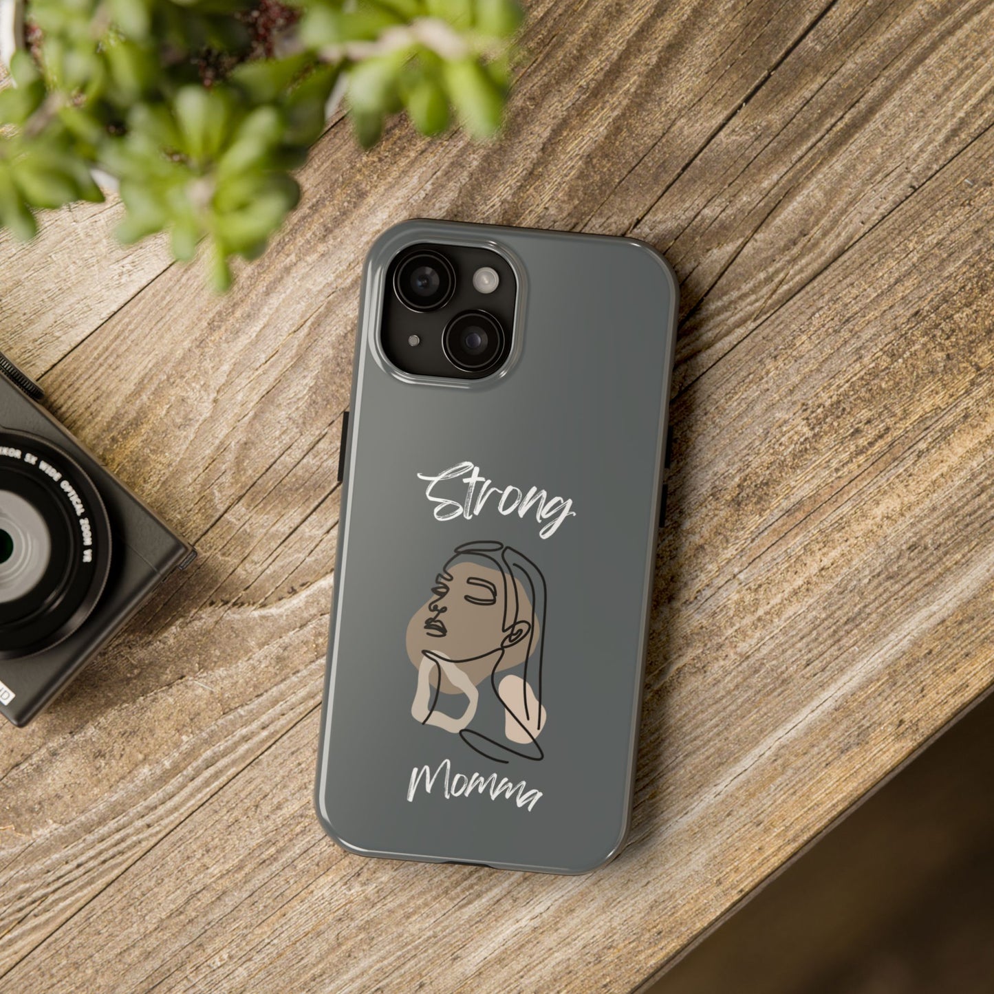 Strong Momma (WL) Tough Phone Cases DARK GREY