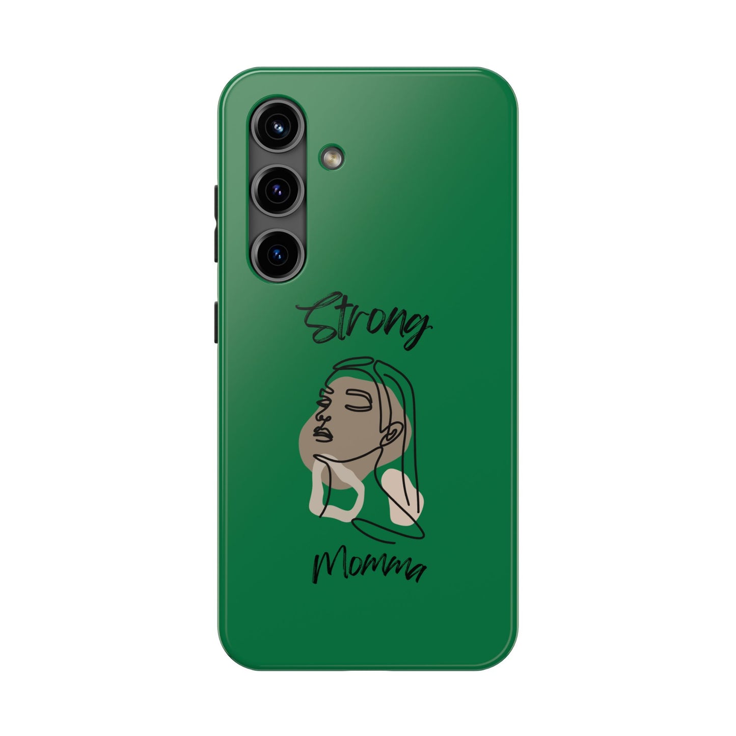 STRONG MOMMA Samsung Galaxy Tough Phone Cases (BL) Dark Green