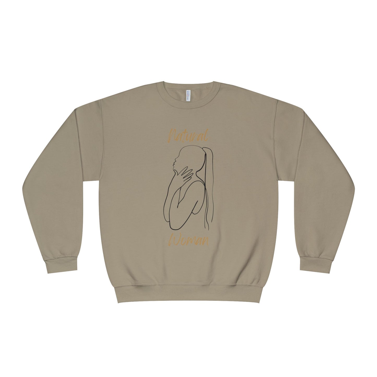 Natural Woman Ponytail (BL) Crewneck Sweatshirt