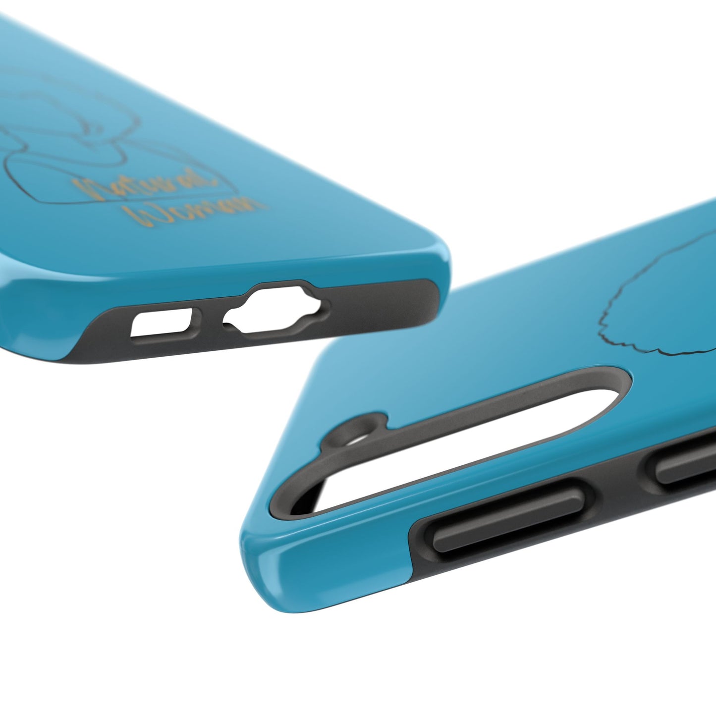 Natural Woman Afro (BL) Tough Phone Case TURQUOISE