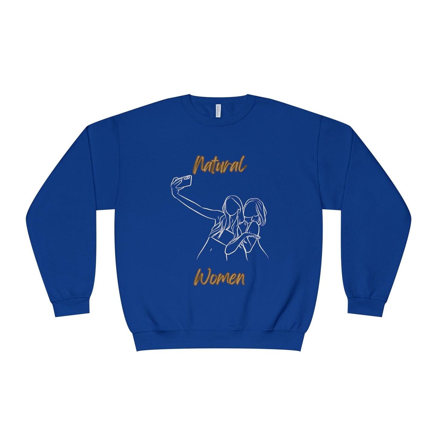 Natural Women Friends Selfie (WL) Crewneck Sweatshirt