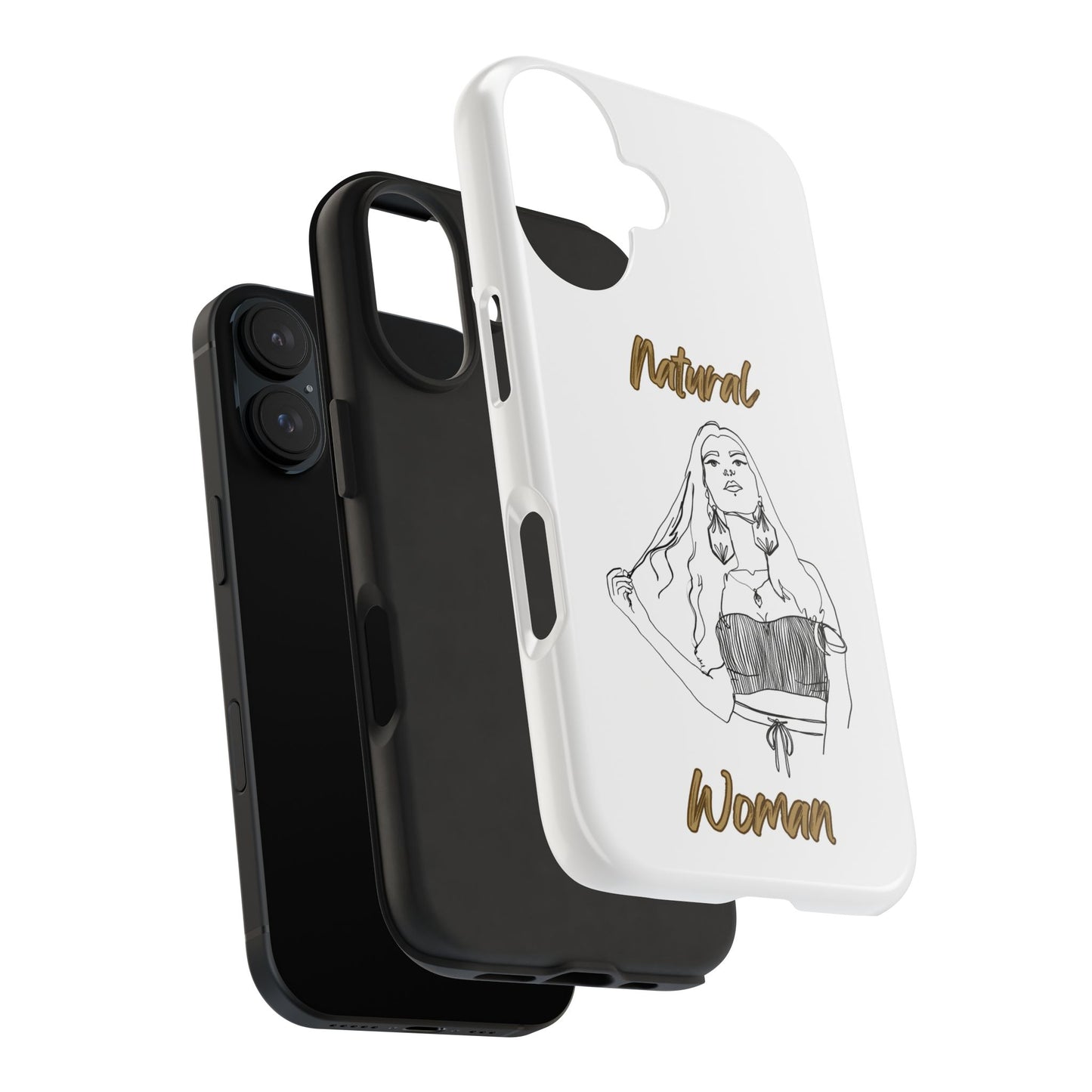 Natural Woman Thinking (BL)Tough Phone Cases WHITE