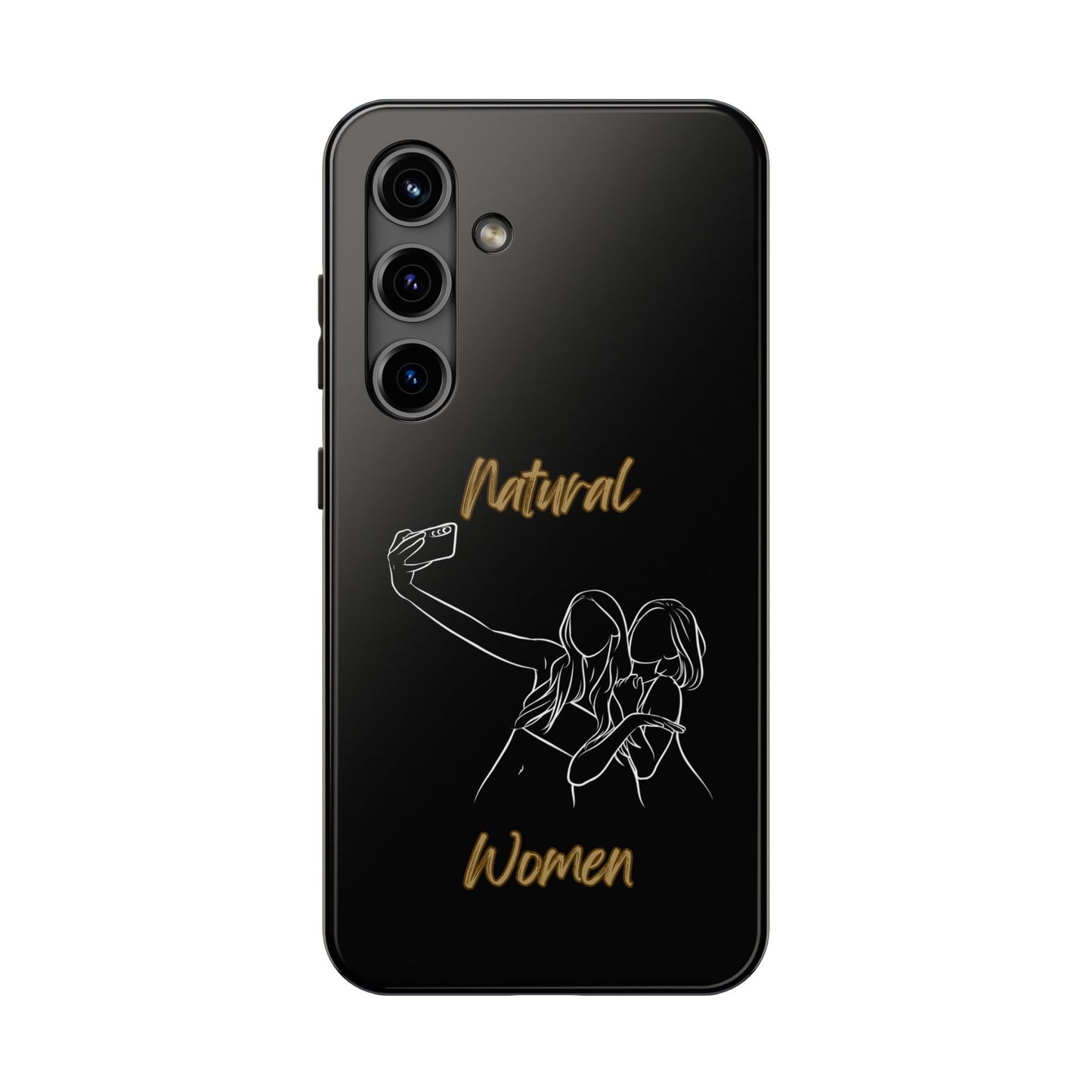 Natural Woman Friends Selfie (WL)Tough Phone Cases BLACK