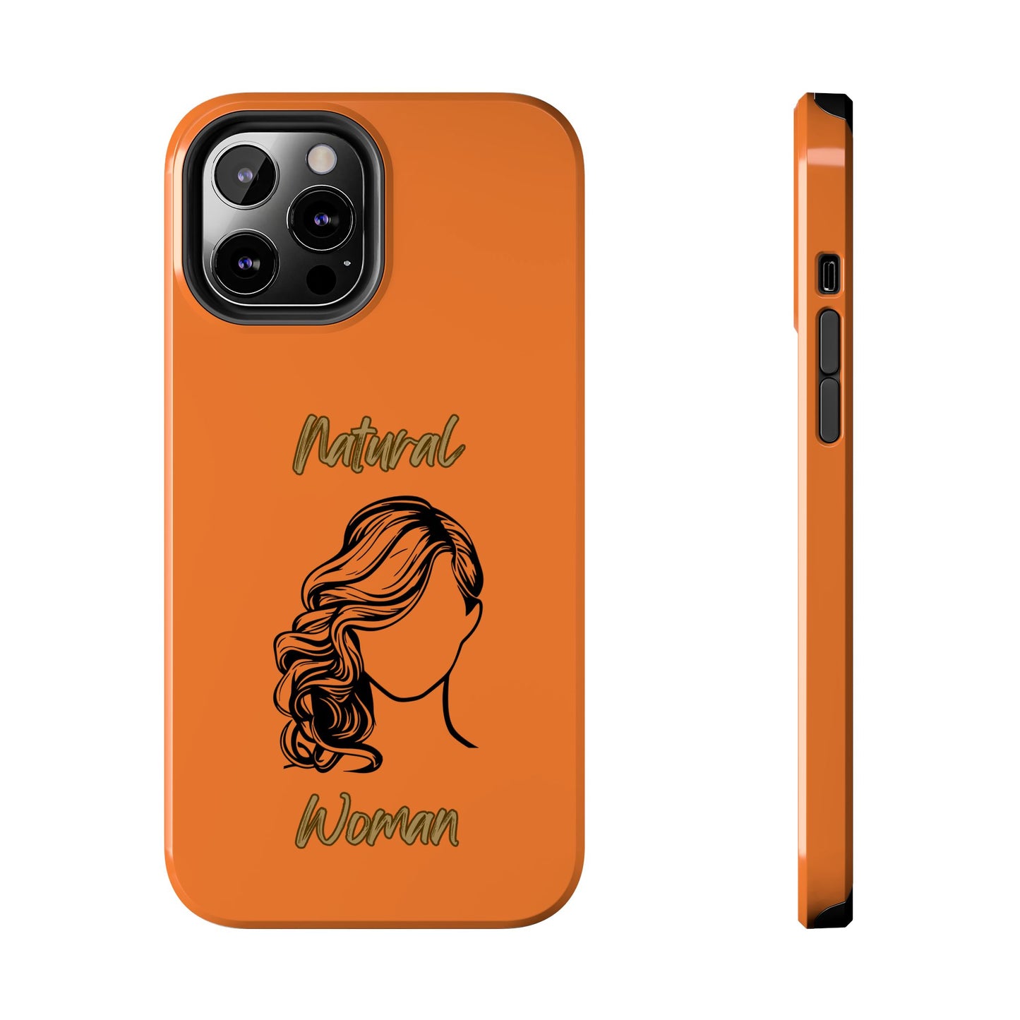 Natural Woman Long Curl (BL)Tough Phone Cases CRUSTA