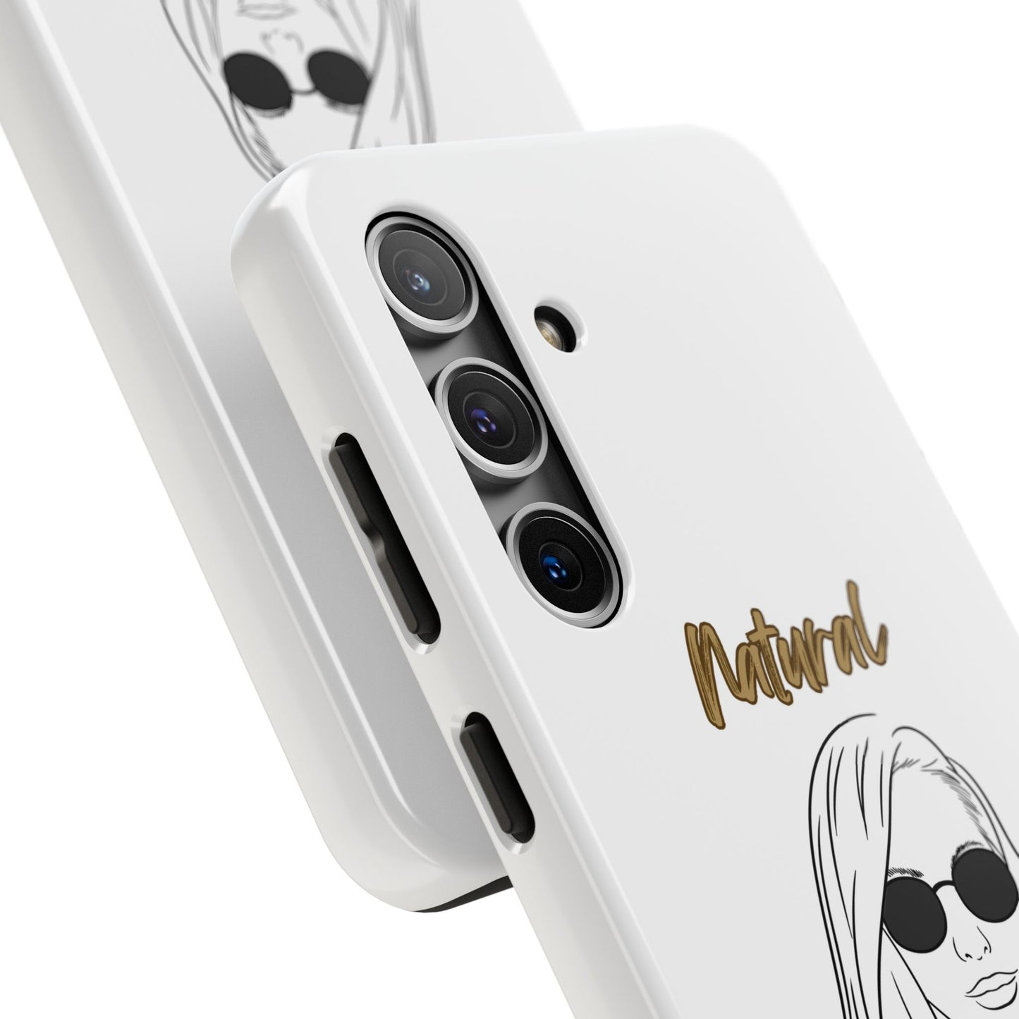 Natural Woman Shades (BL)Tough Phone Cases WHITE