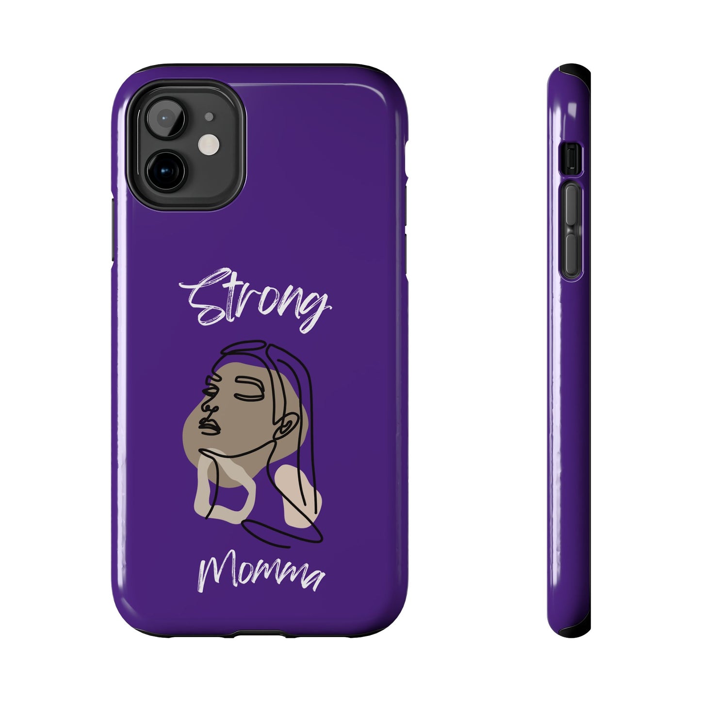 Strong Momma (WL) Tough Phone Cases PURPLE