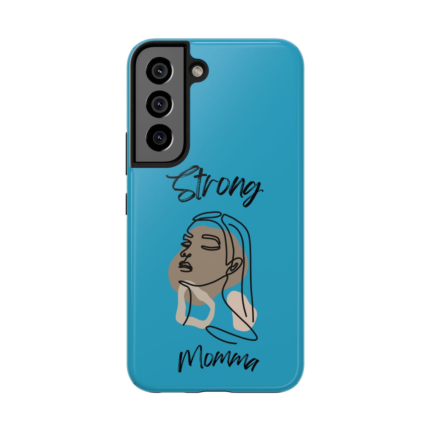 STRONG MOMMA Samsung Galaxy Tough Phone Cases (BL) Turquoise