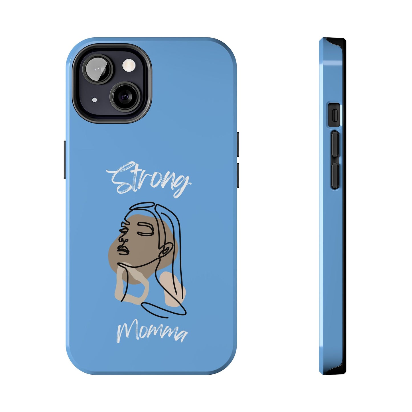 Strong Momma (WL) Tough Phone Cases LIGHT BLUE