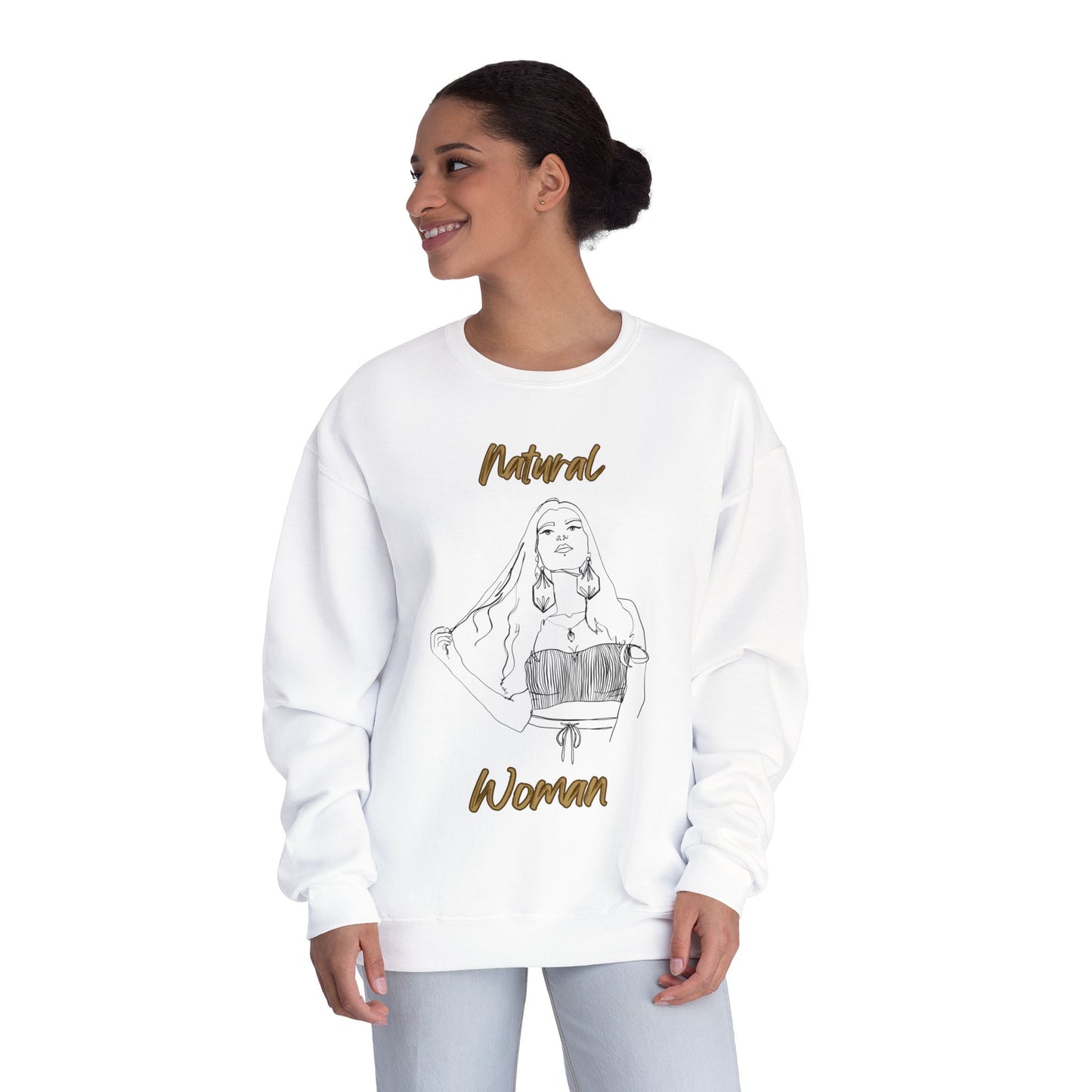 Natural Woman Thinking (BL) Crewneck Sweatshirt