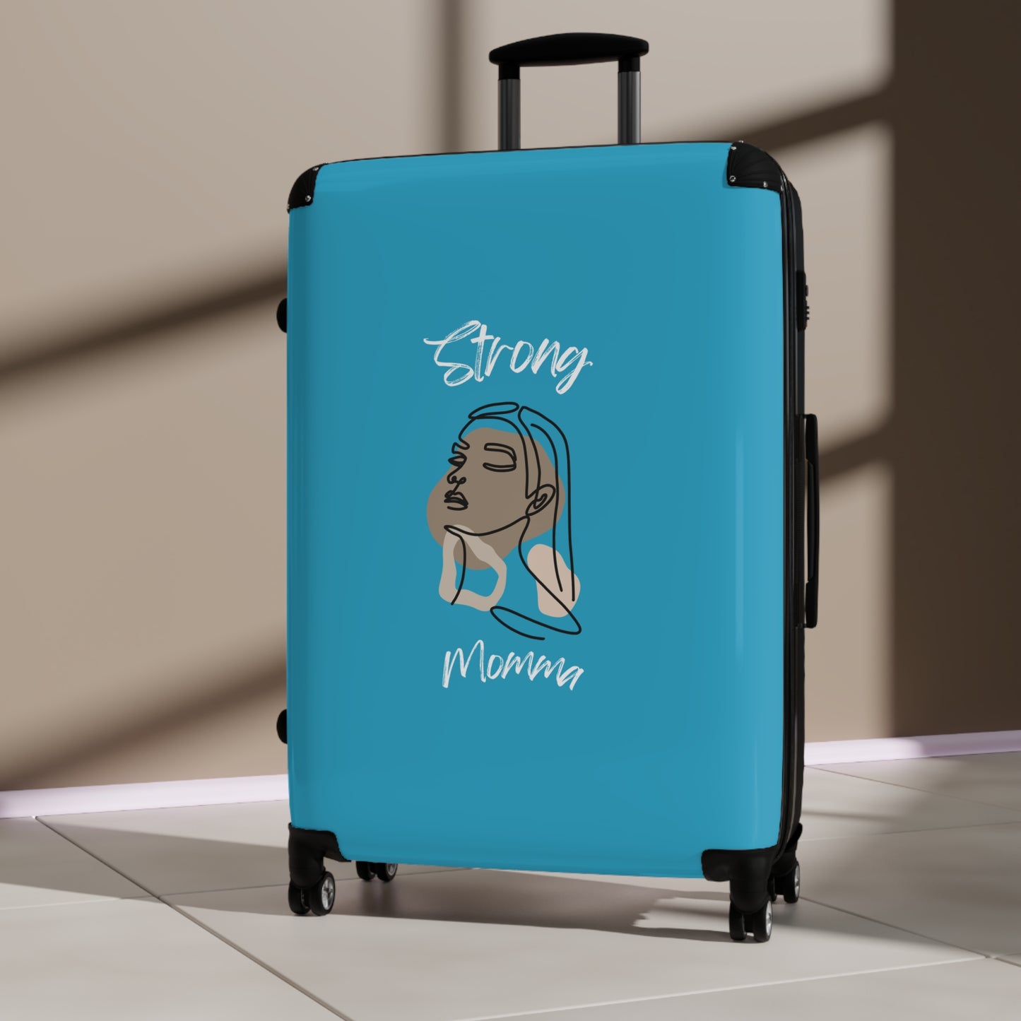 Strong Momma (WL) Luggage Bags TURQUOISE