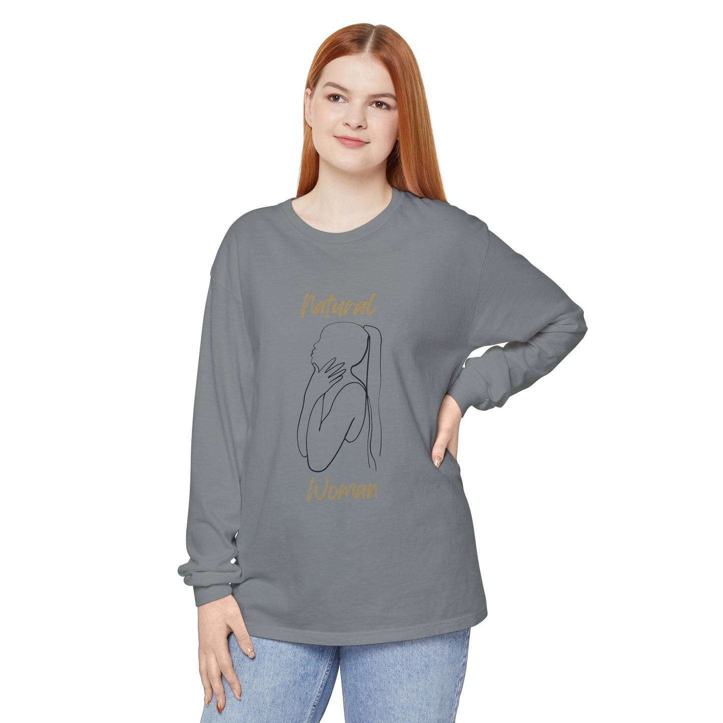 Natural Woman Ponytail (BL) Long Sleeve T-Shirt