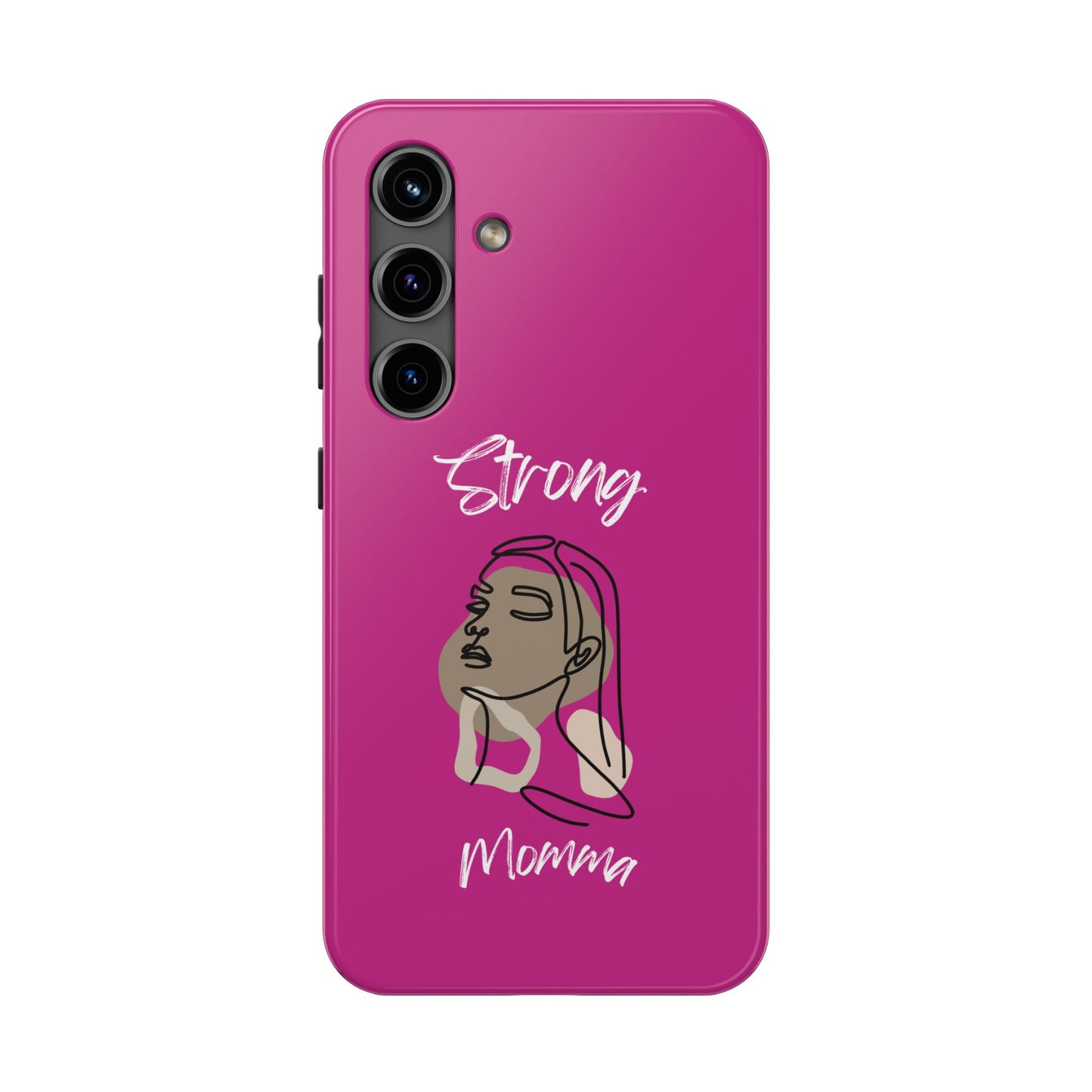 Strong Momma (WL) Tough Phone Cases PINK