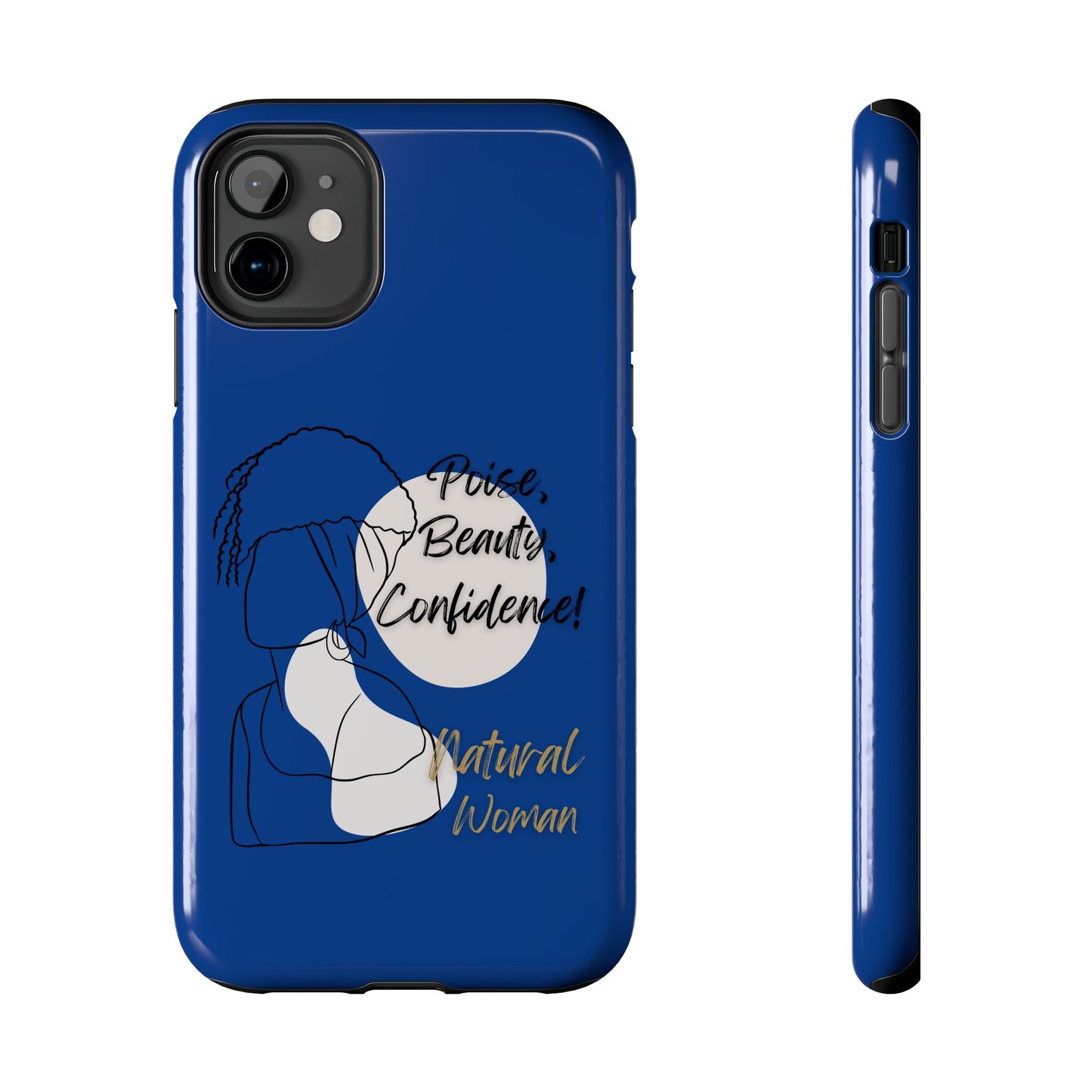 Natural Woman Puff (BL)Tough Phone Cases DARK BLUE