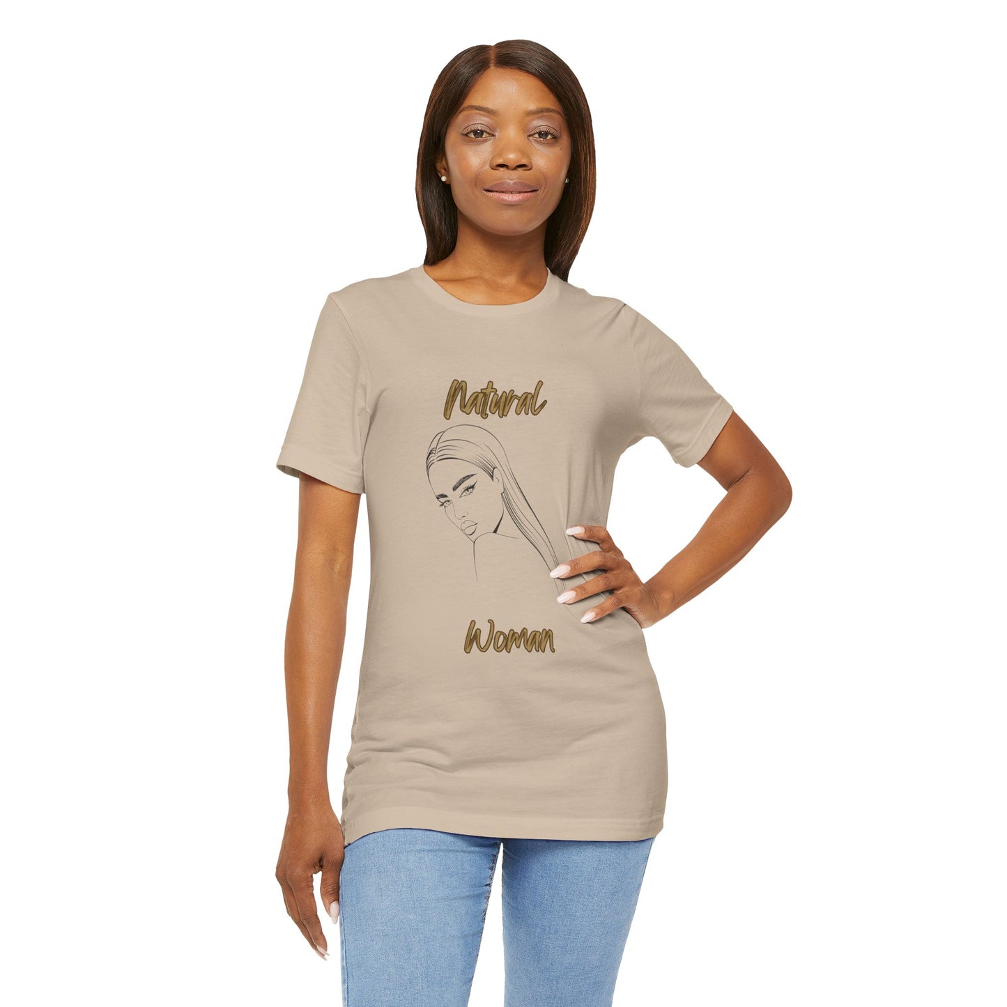Natural Woman The Stare (BL) Short Sleeve T-Shirt
